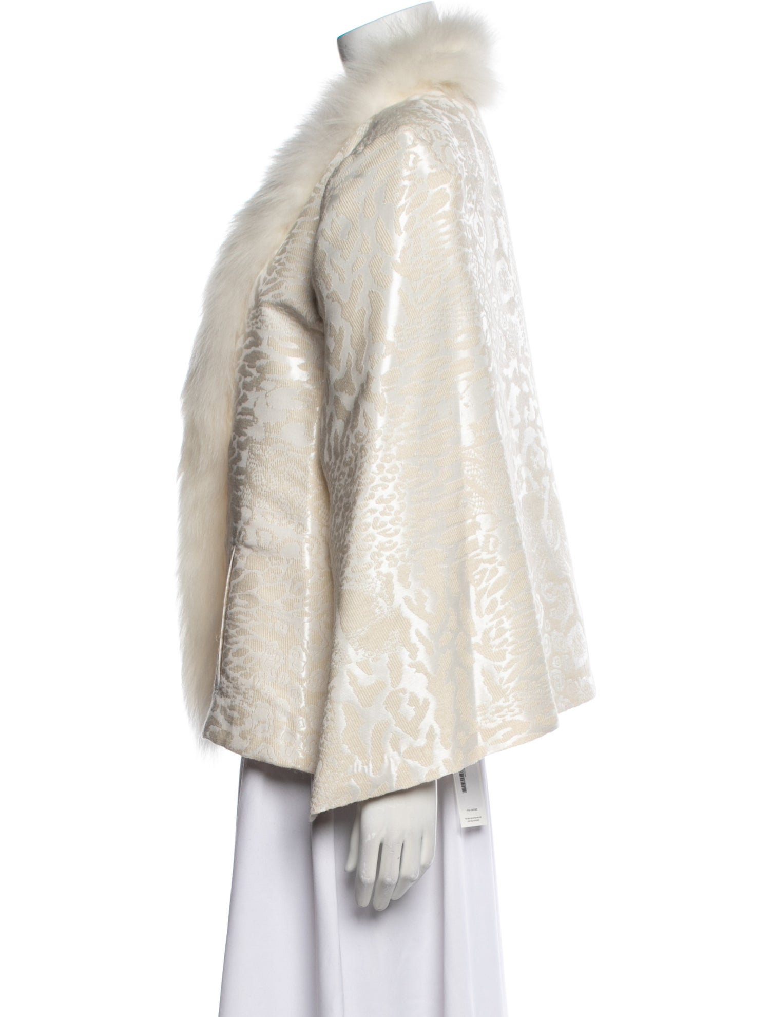 Alberto Makali Animal Print Fur Jacket w/ Tags