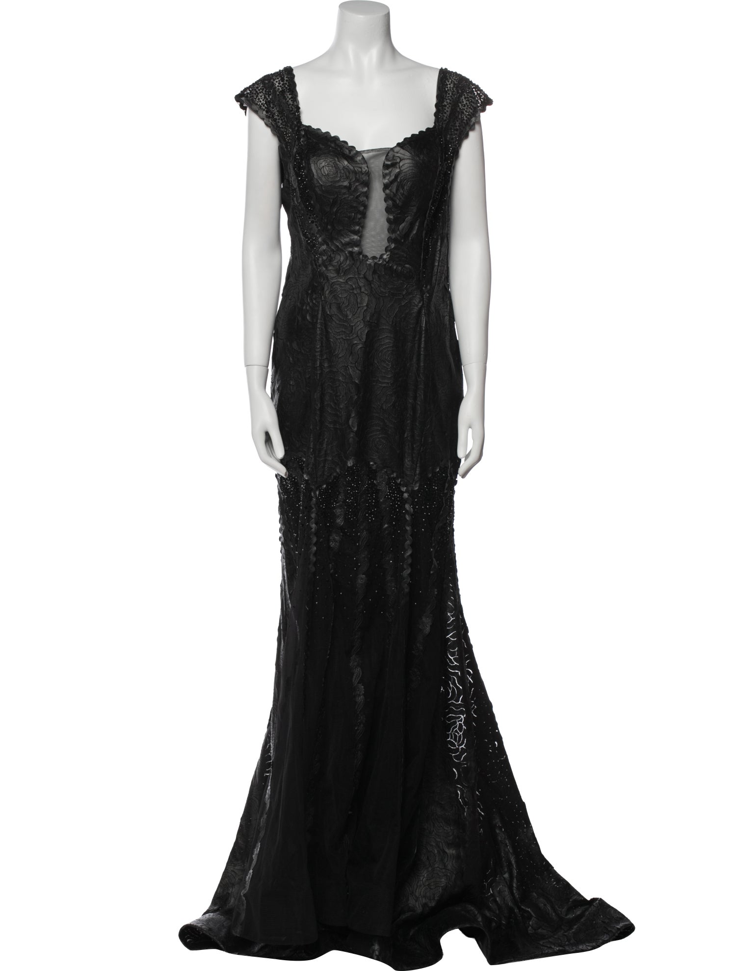 Alberto Makali Square Neckline Long Dress