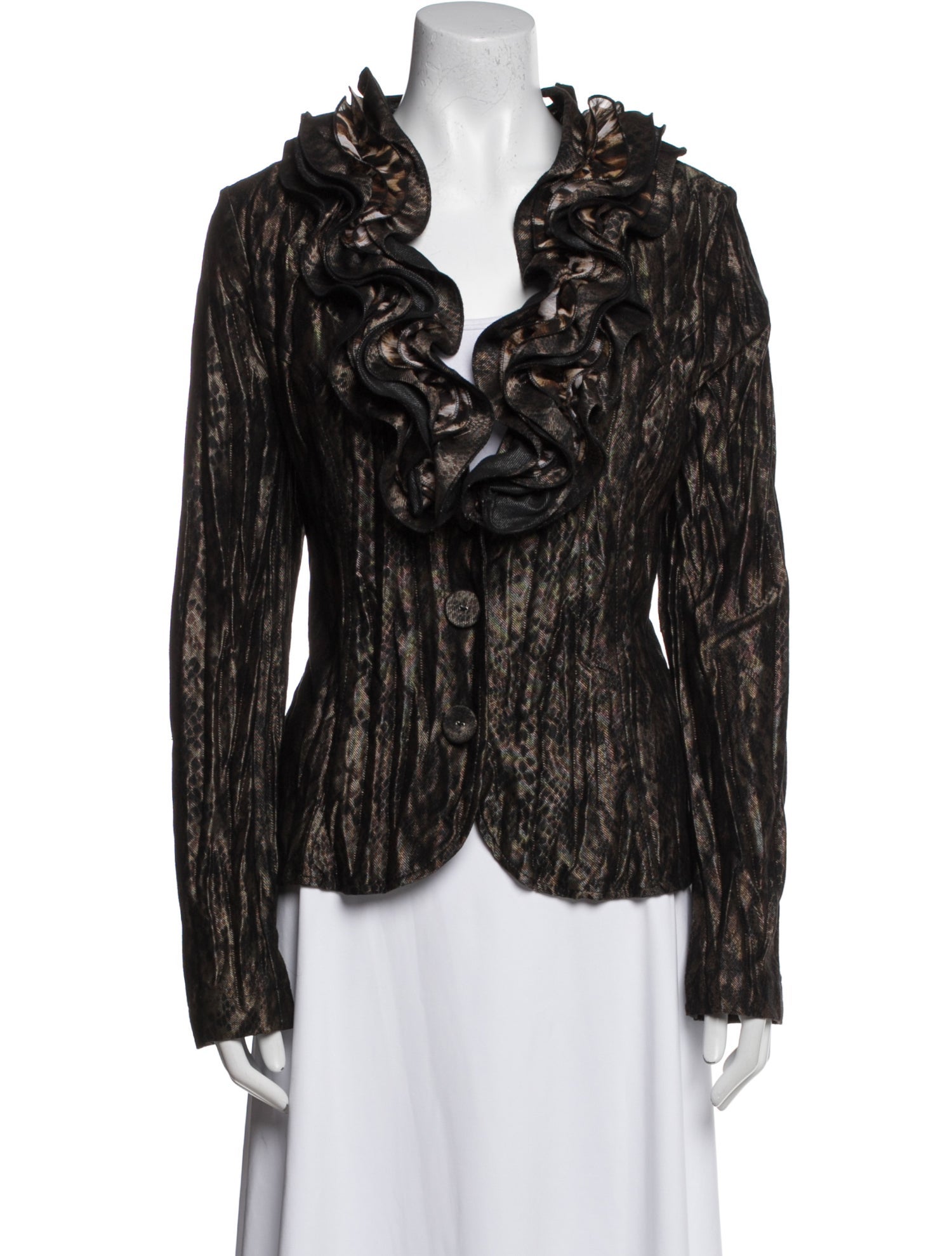 Alberto Makali Striped Evening Jacket