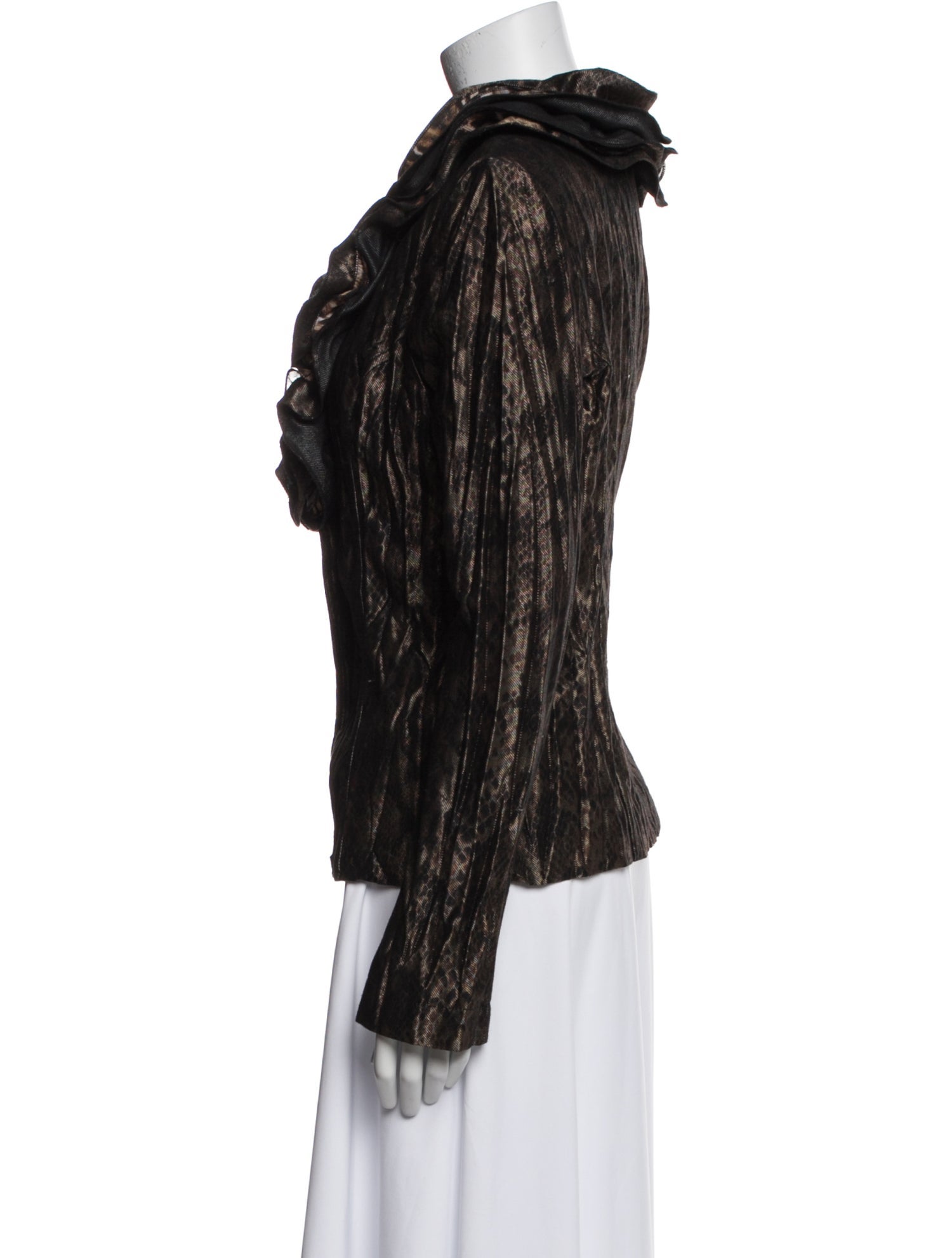 Alberto Makali Striped Evening Jacket