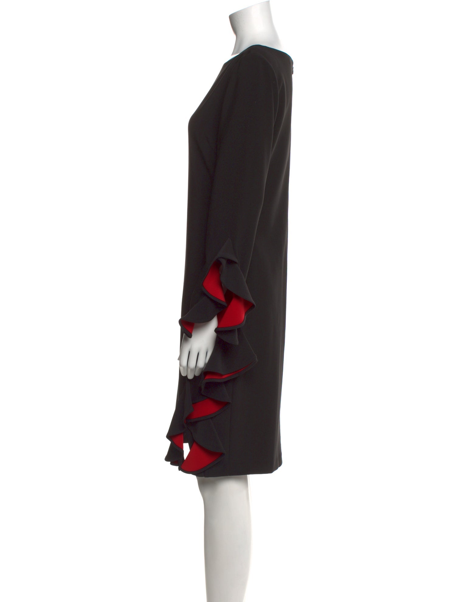 Alberto Makali Bateau Neckline Knee-Length Dress