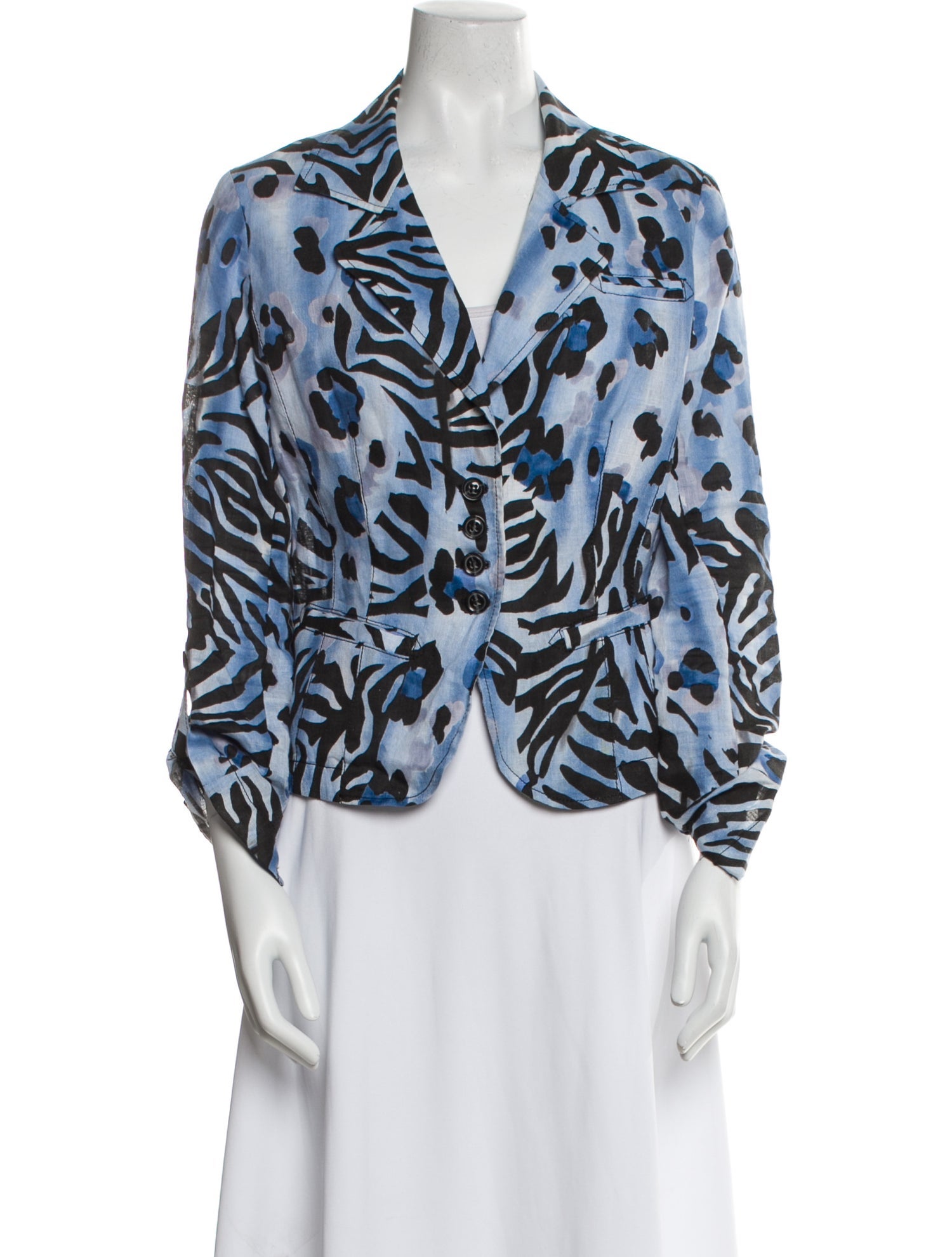 Alberto Makali Linen Striped Blazer