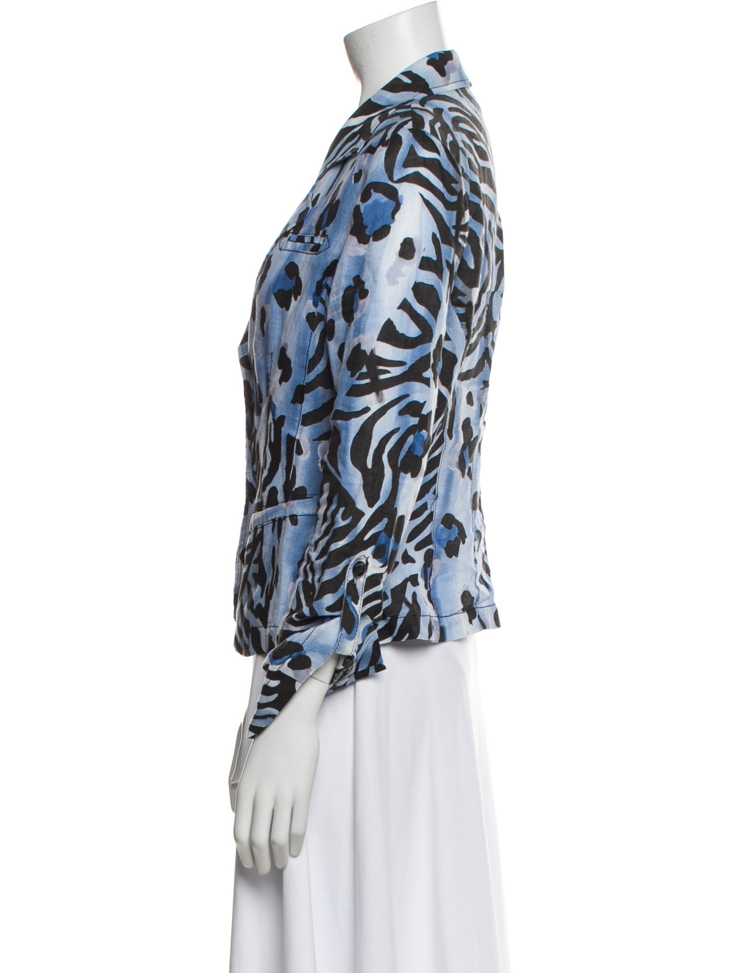 Alberto Makali Linen Striped Blazer