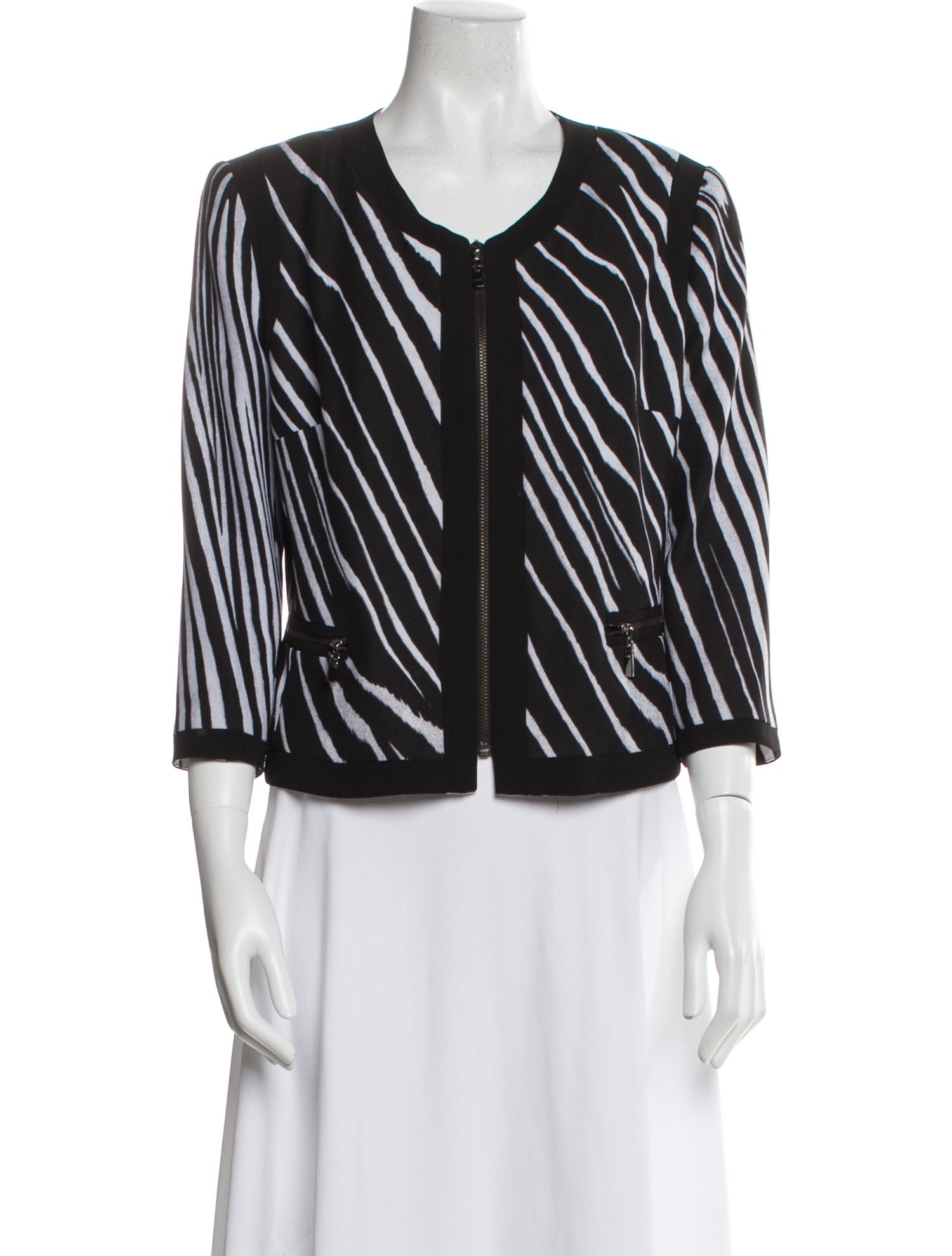 Alberto Makali Striped Evening Jacket