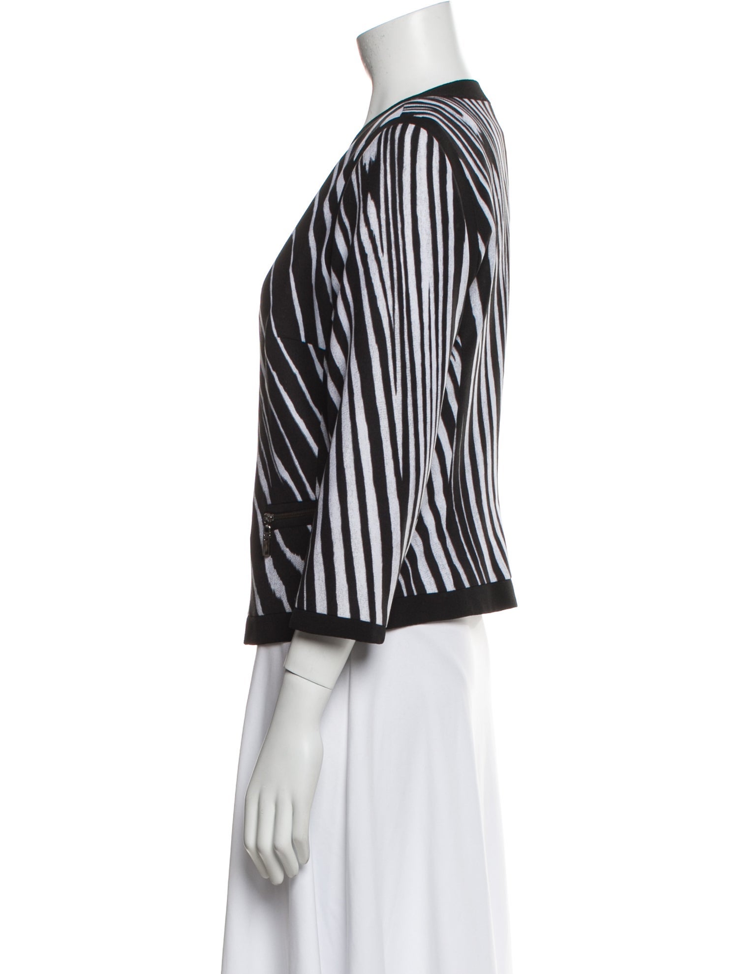 Alberto Makali Striped Evening Jacket