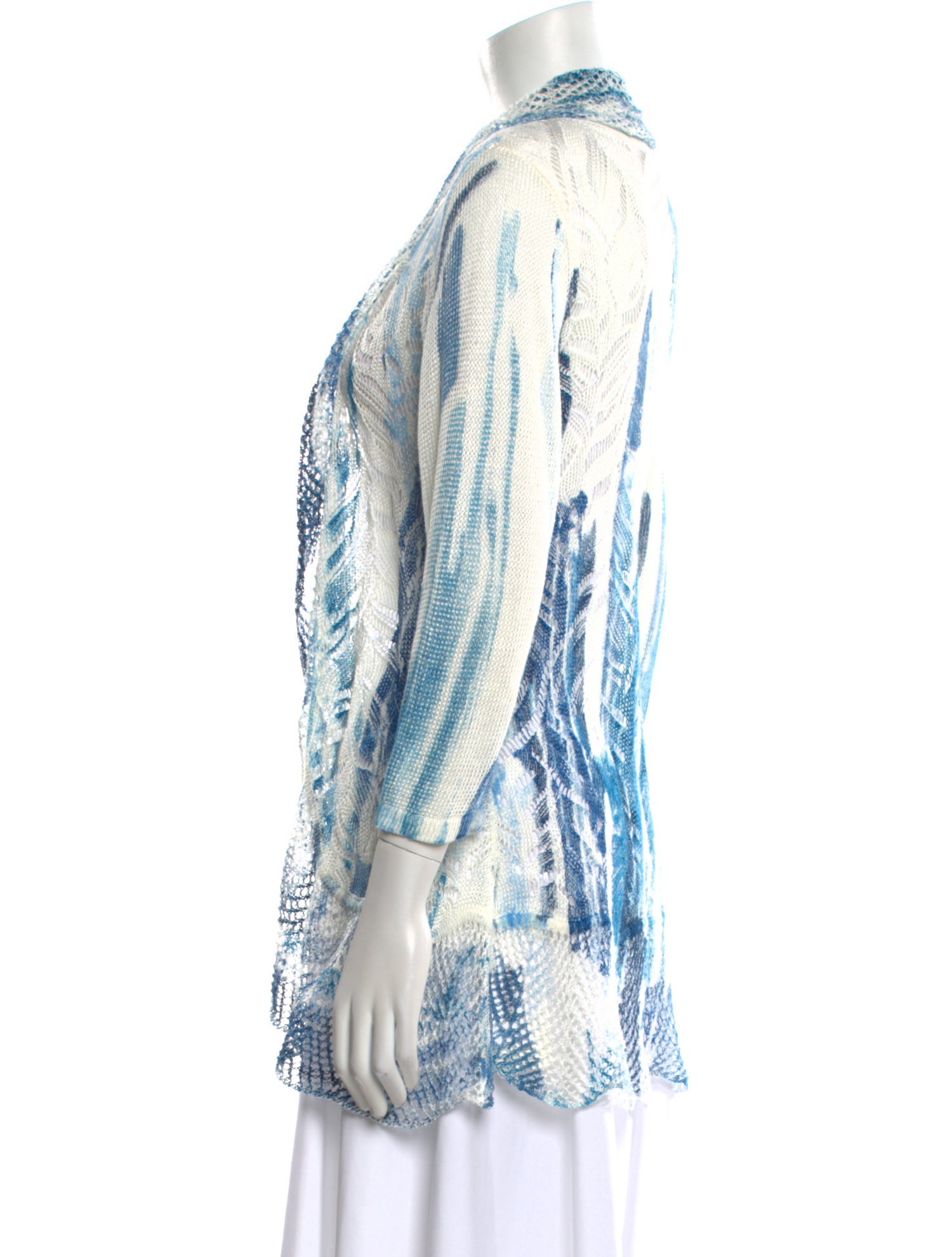 Alberto Makali Paisley Print V-Neck Sweater