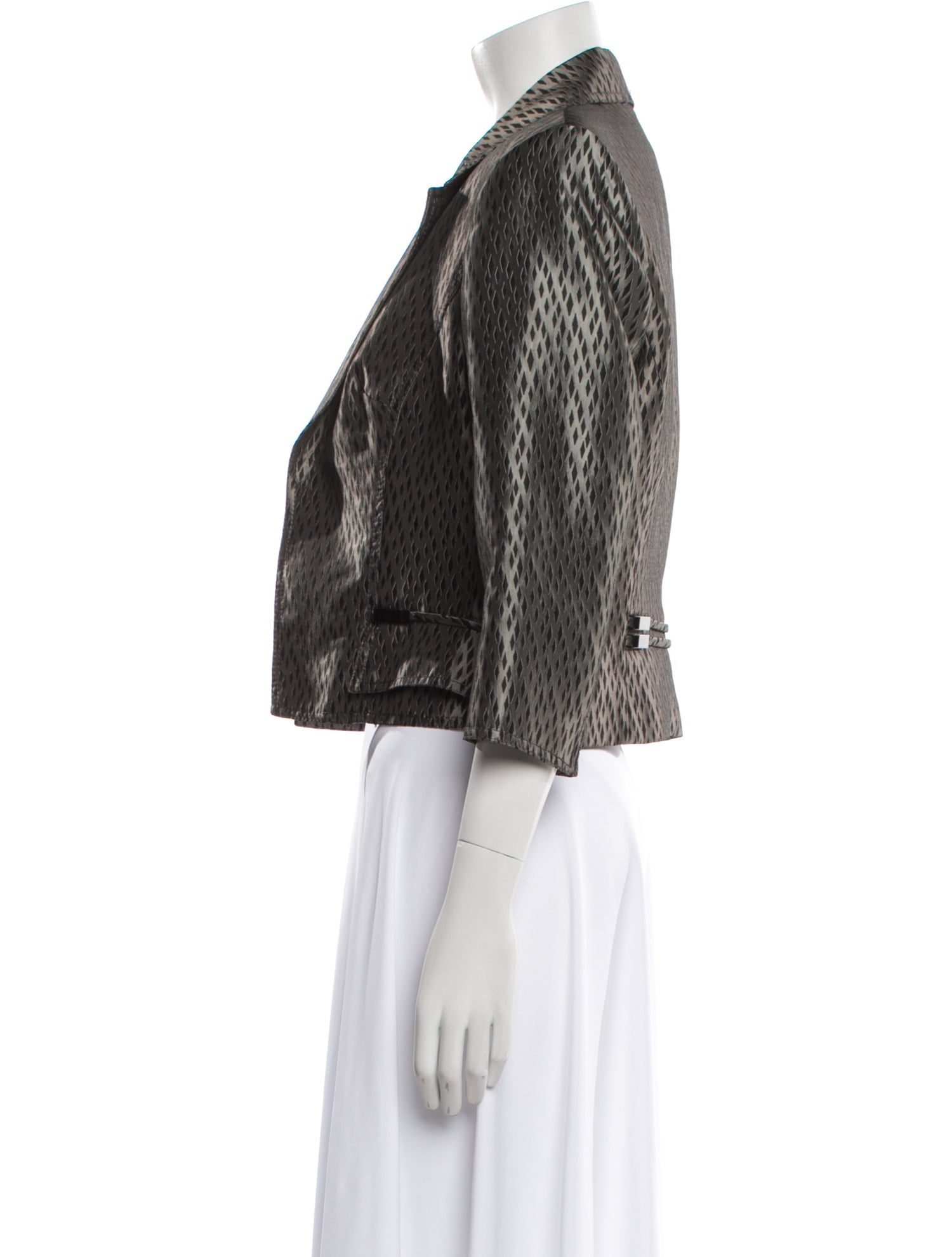 Alberto Makali Tweed Pattern Evening Jacket