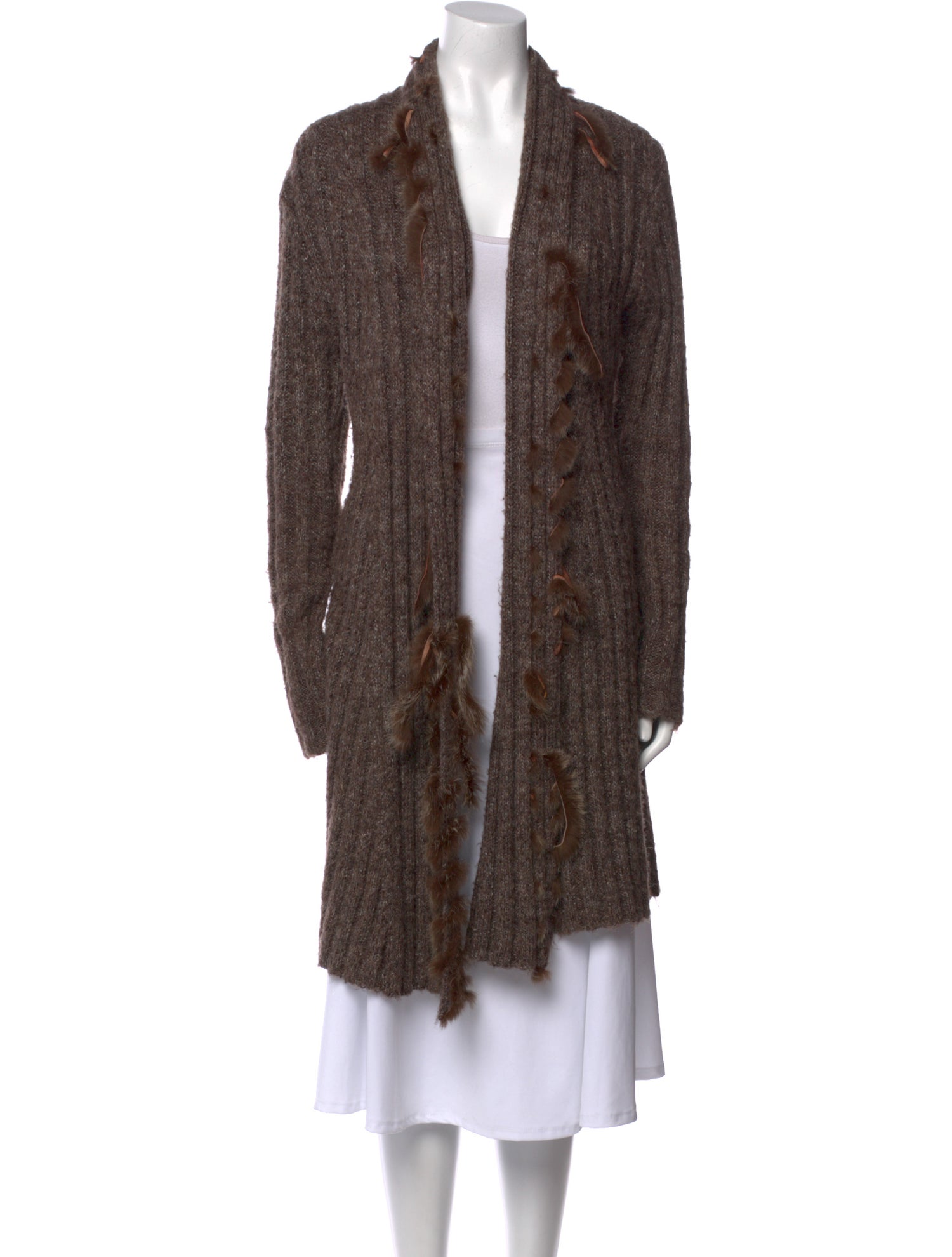 Alberto Makali Open Front Sweater