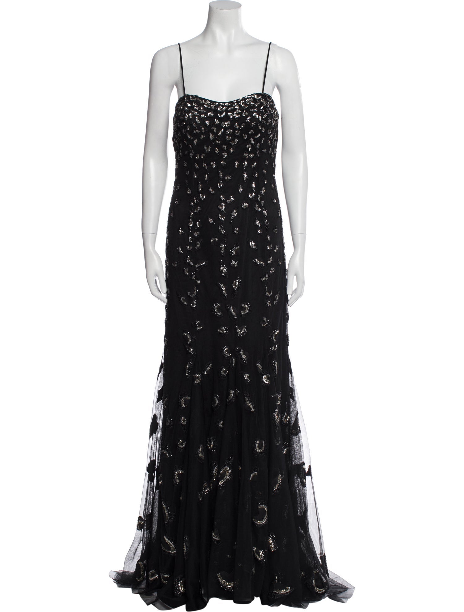 Alberto Makali Square Neckline Long Dress