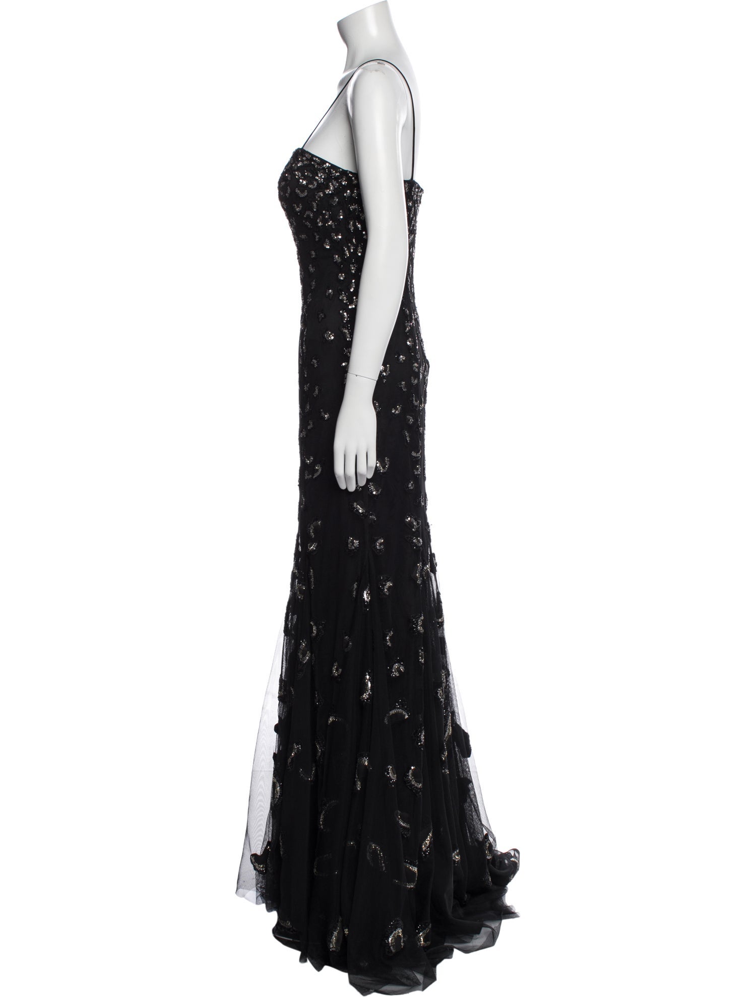 Alberto Makali Square Neckline Long Dress