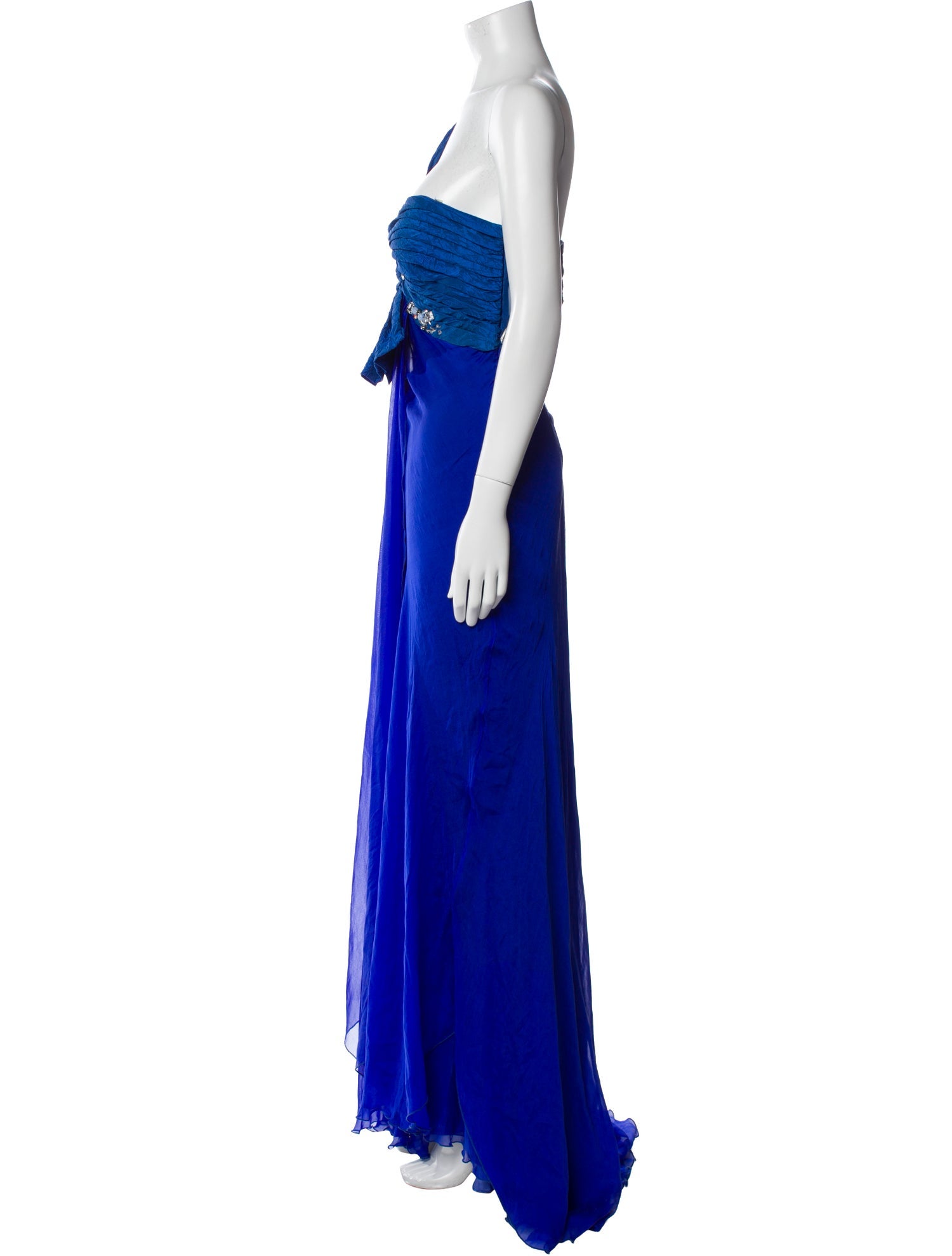 Alberto Makali Silk Long Dress
