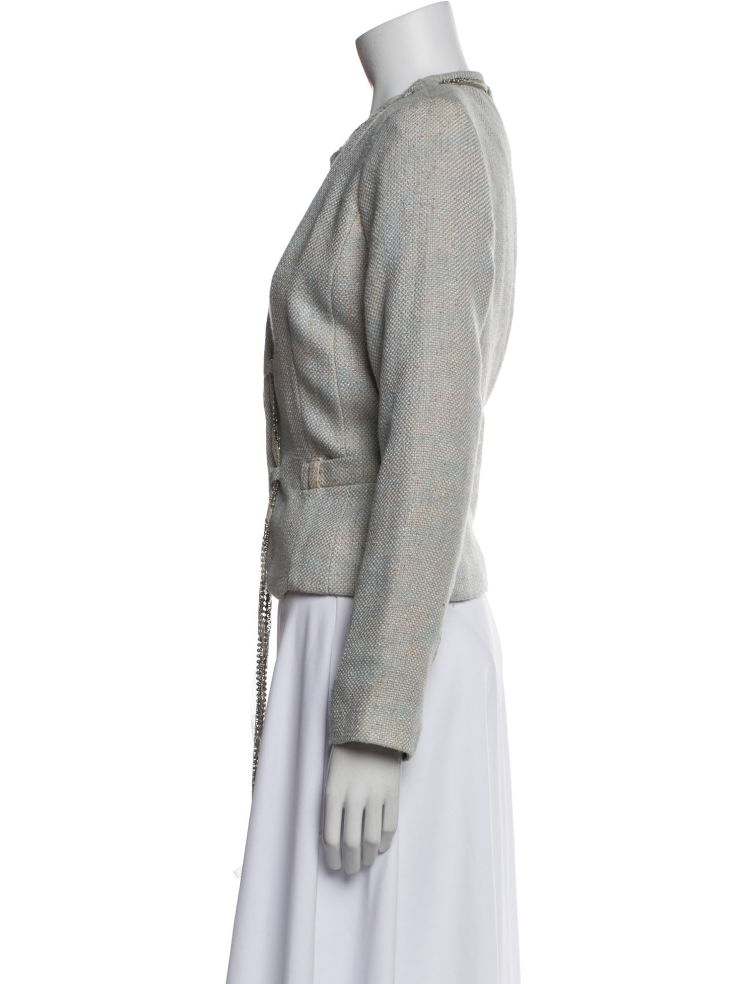 Alberto Makali Tweed Pattern Evening Jacket