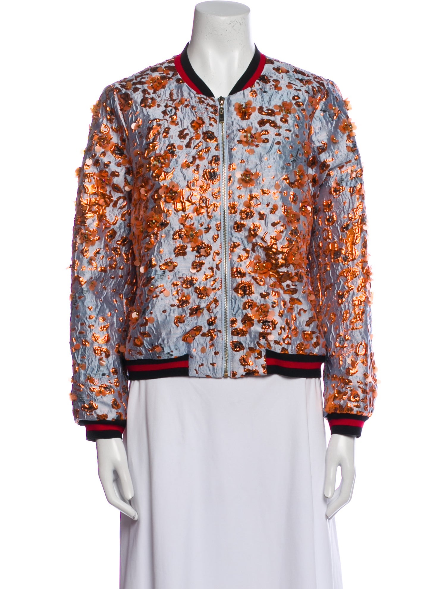 Alberto Makali Floral Print Bomber Jacket