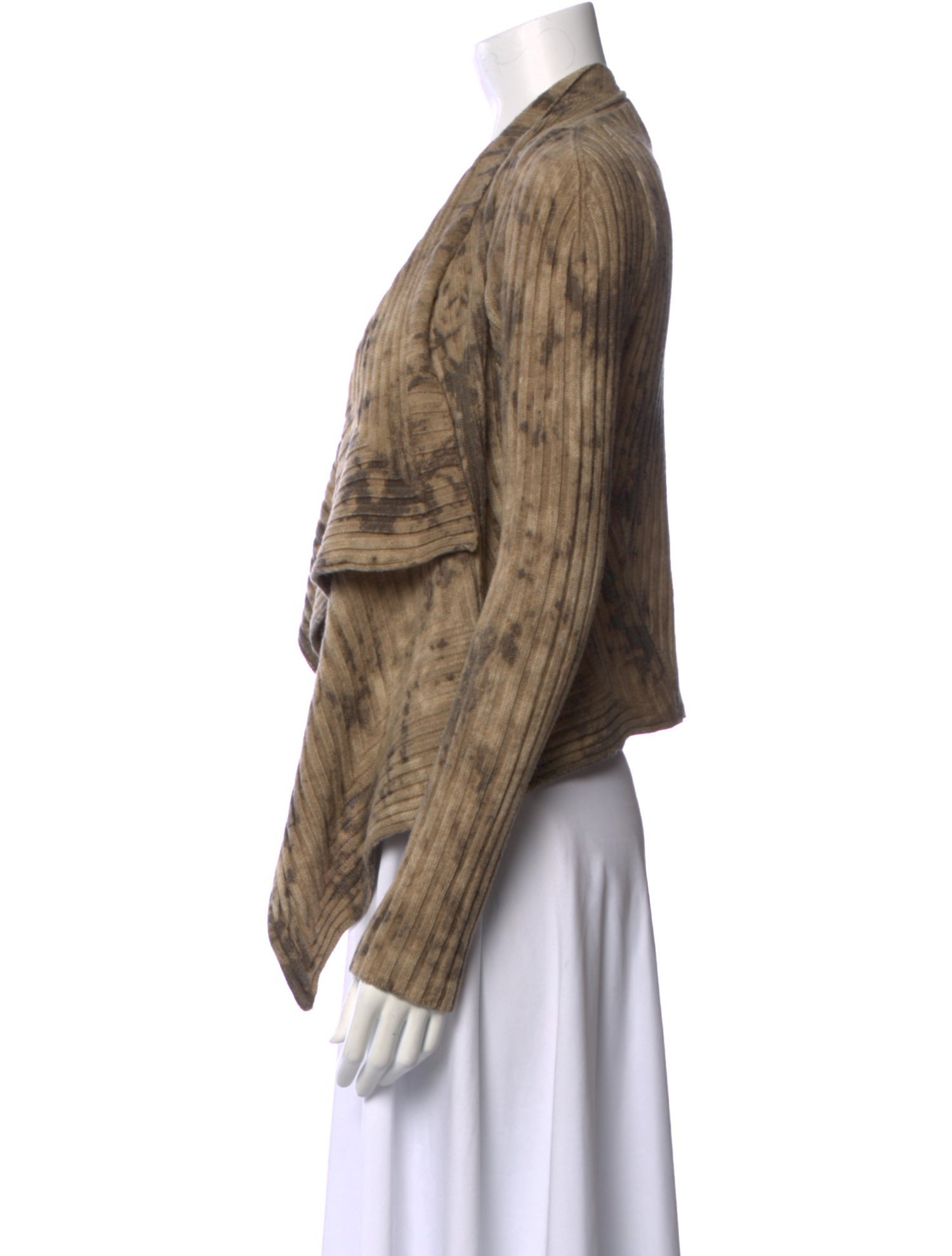 Alberto Makali Tie-Dye Print V-Neck Sweater