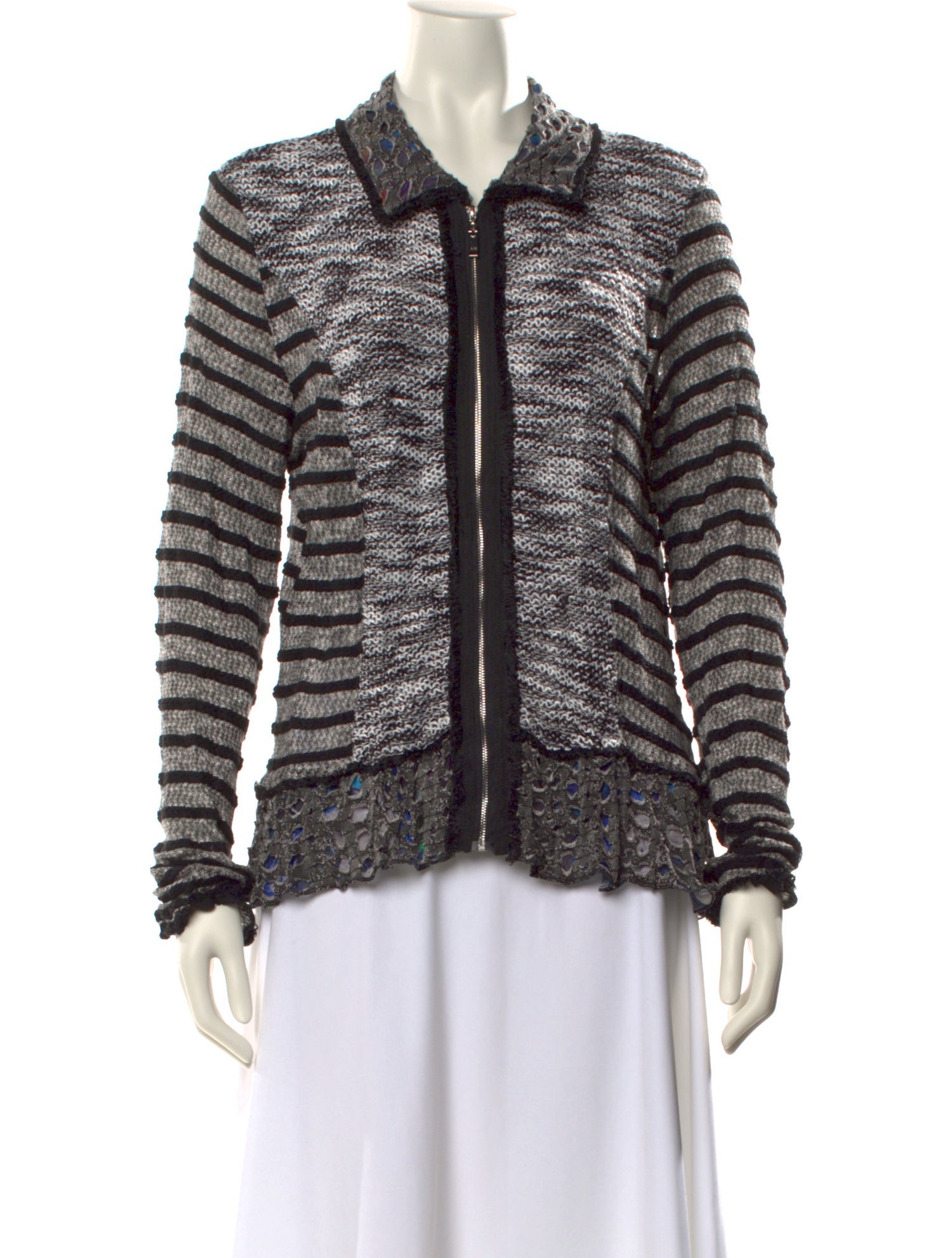 Alberto Makali Striped Crew Neck Sweater w/ Tags