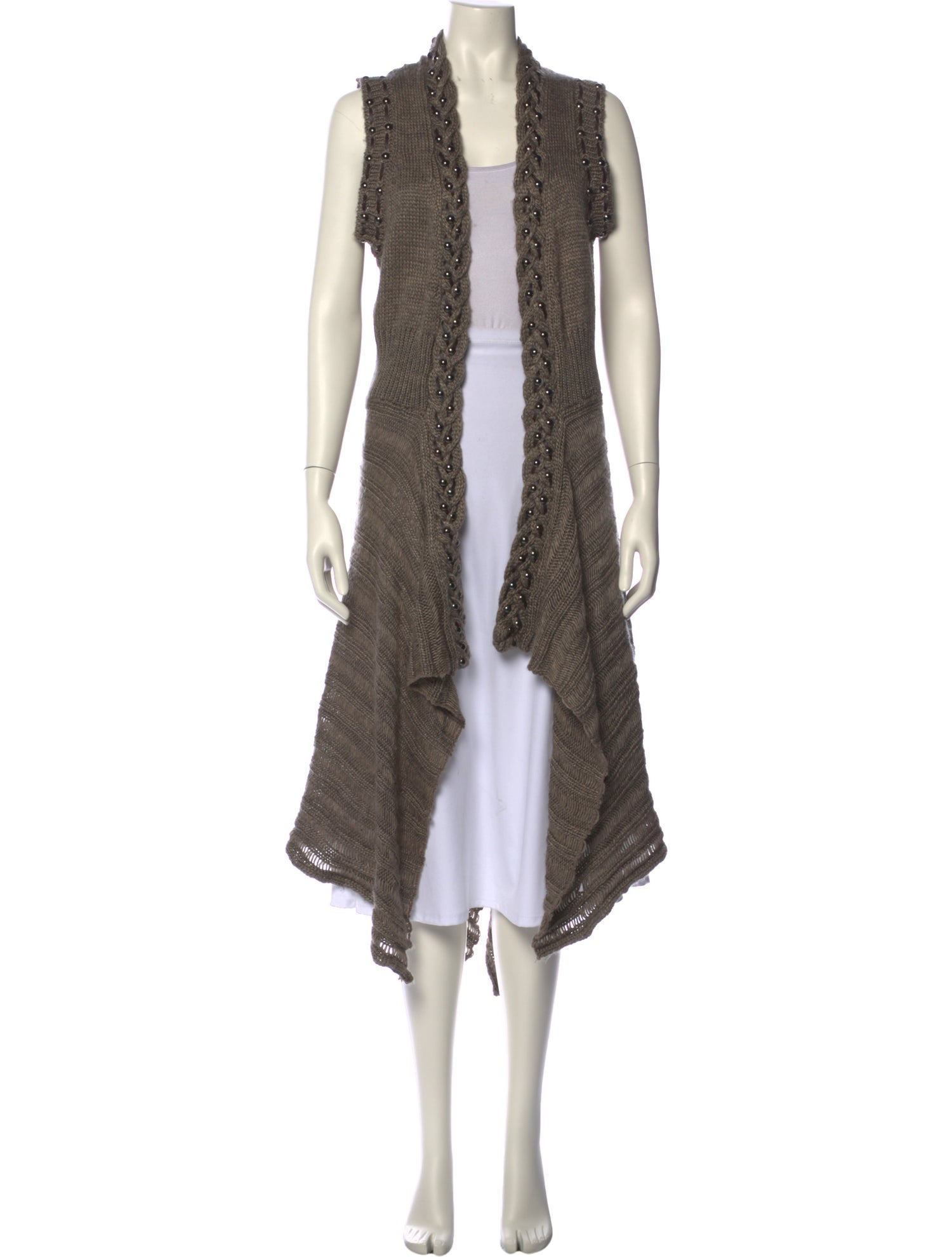 Alberto Makali Open Front Sweater