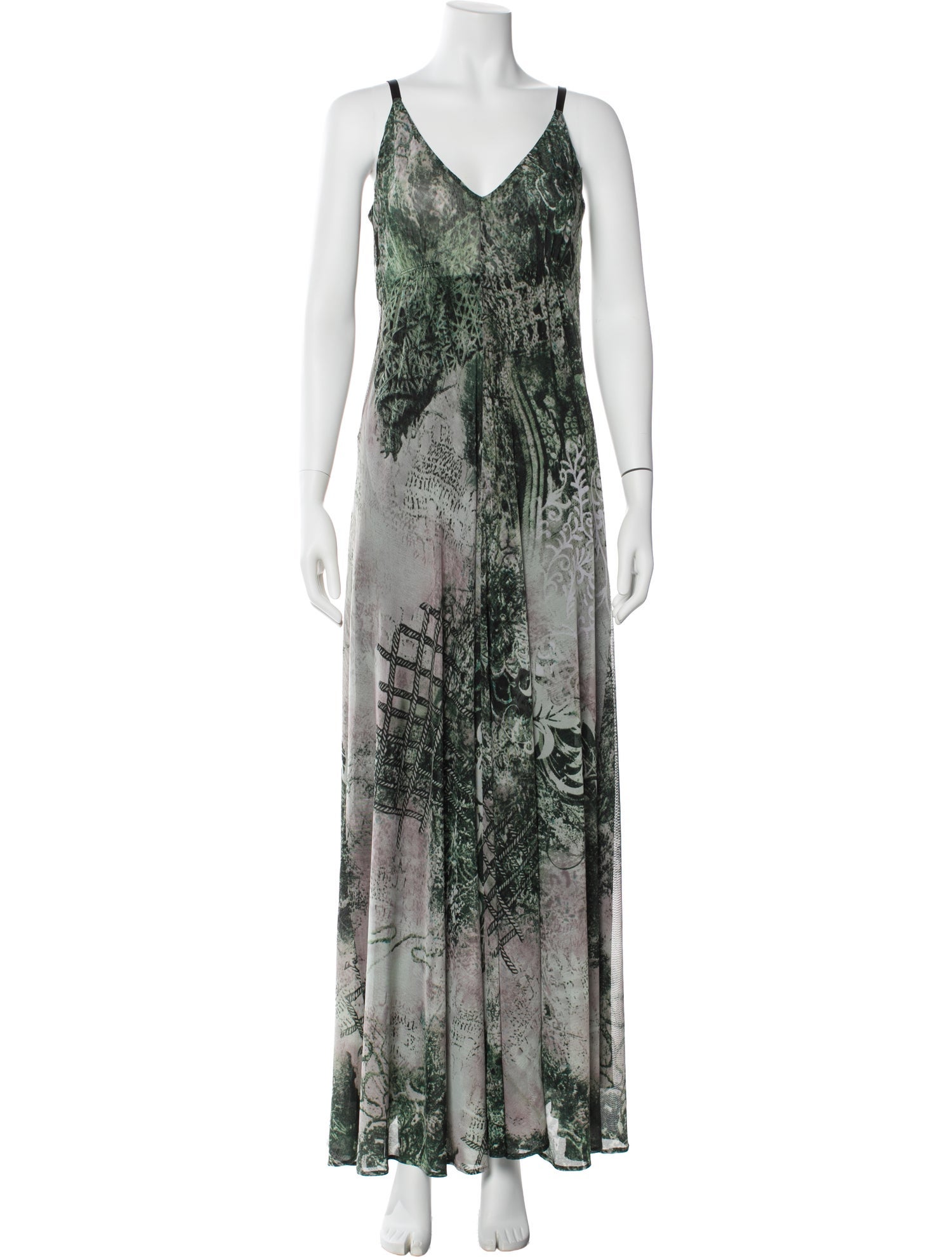 Alberto Makali Printed Long Dress