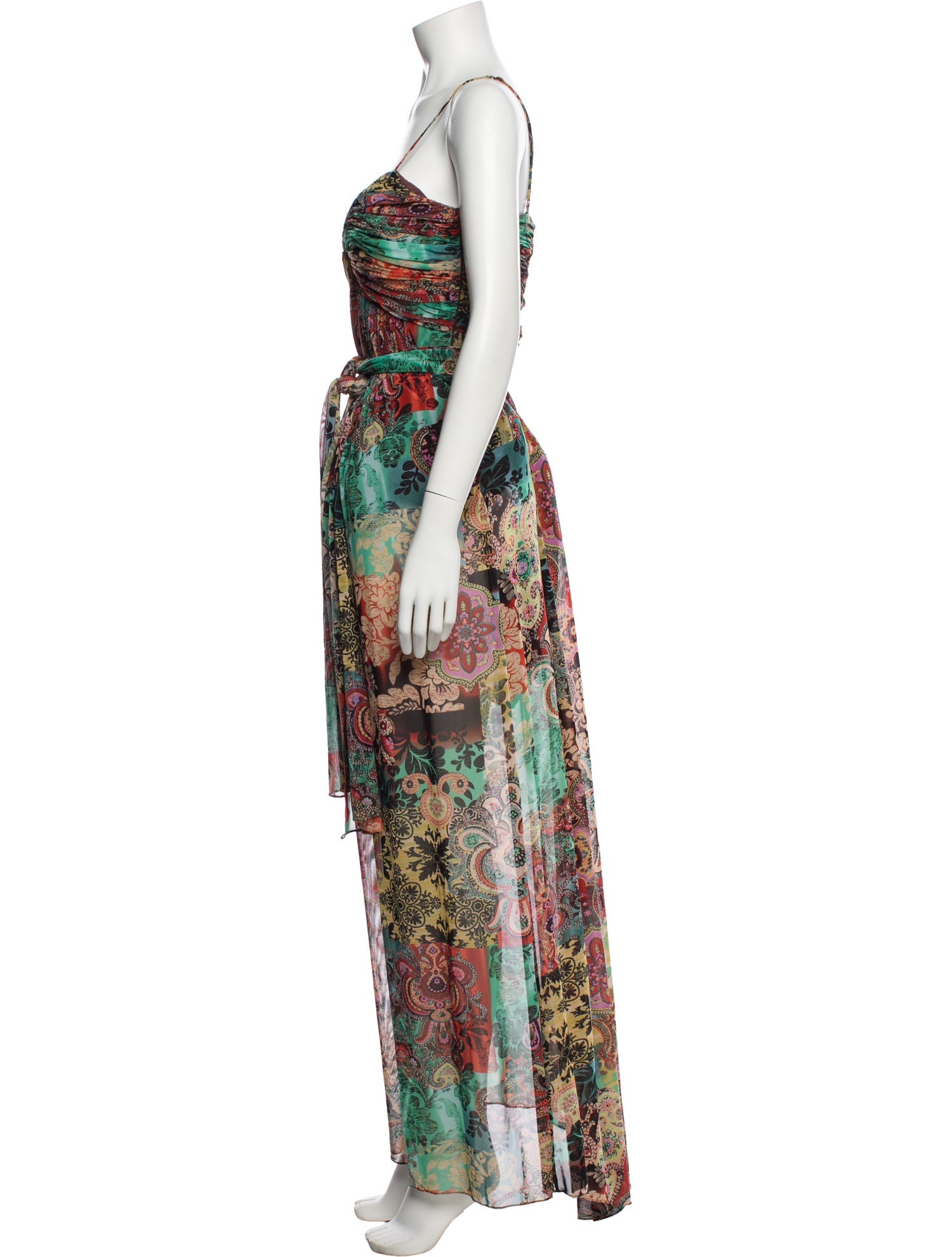 slim fit dress slacks 1990s Vintage Alberto Makali Jumpsuit with Gold Heart Buttons Xs/S