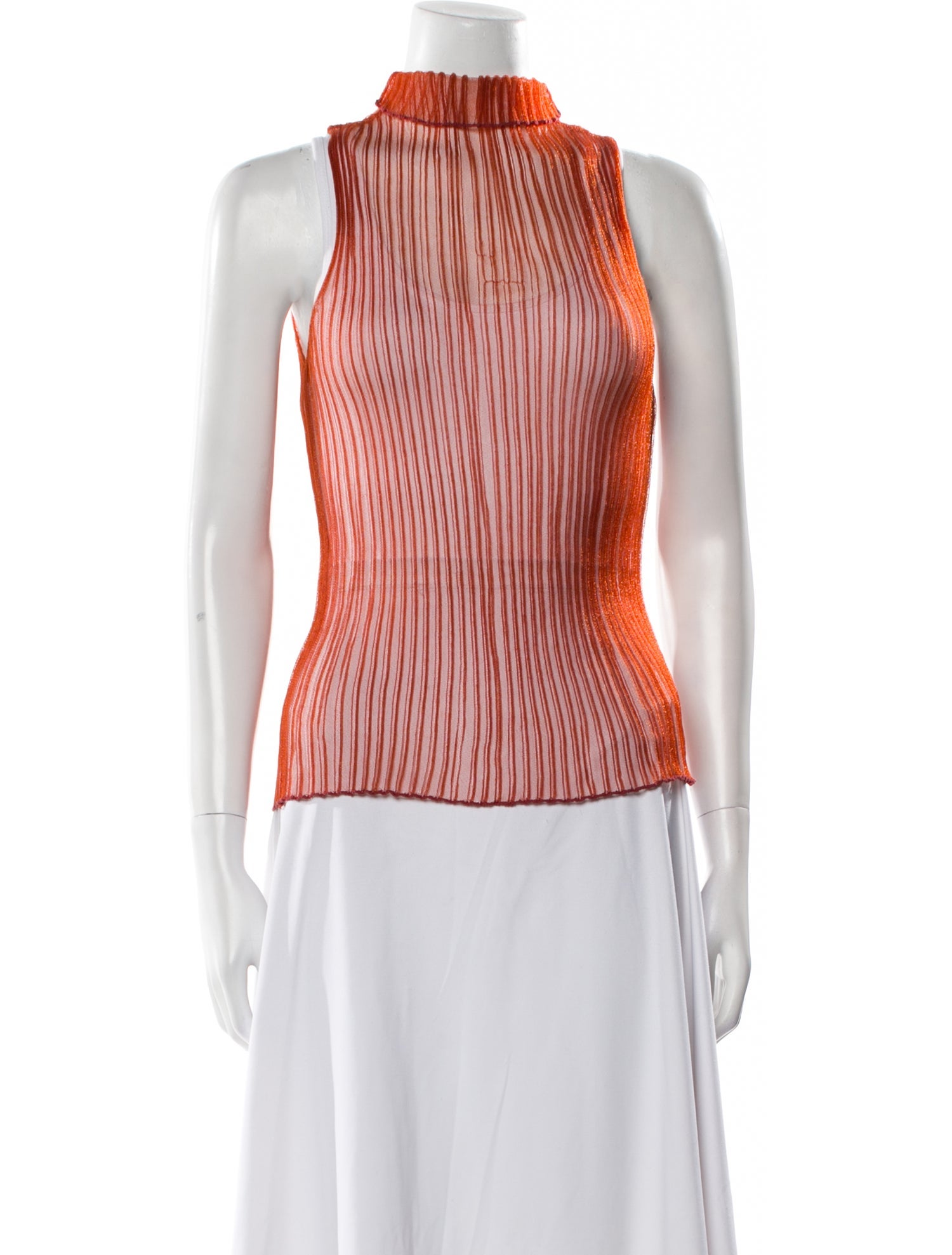 Aisling Camps Nylon Striped Top w/ Tags