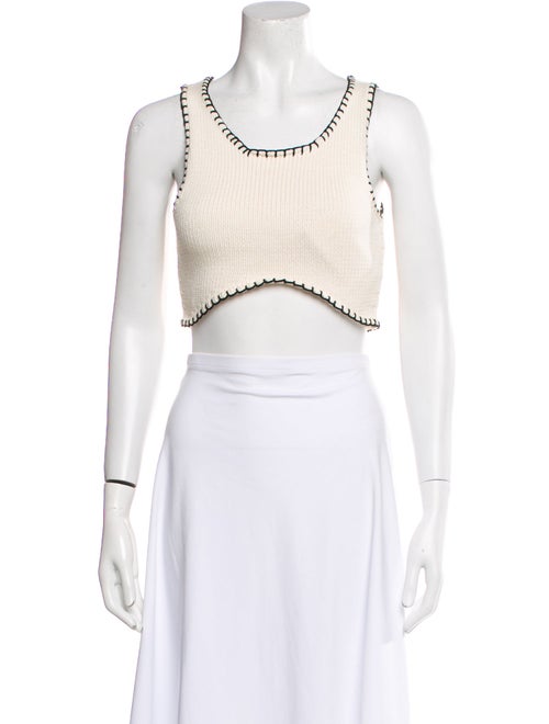 Aisling Camps Scoop Neck Sleeveless Crop Top