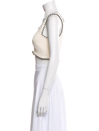 Aisling Camps Scoop Neck Sleeveless Crop Top