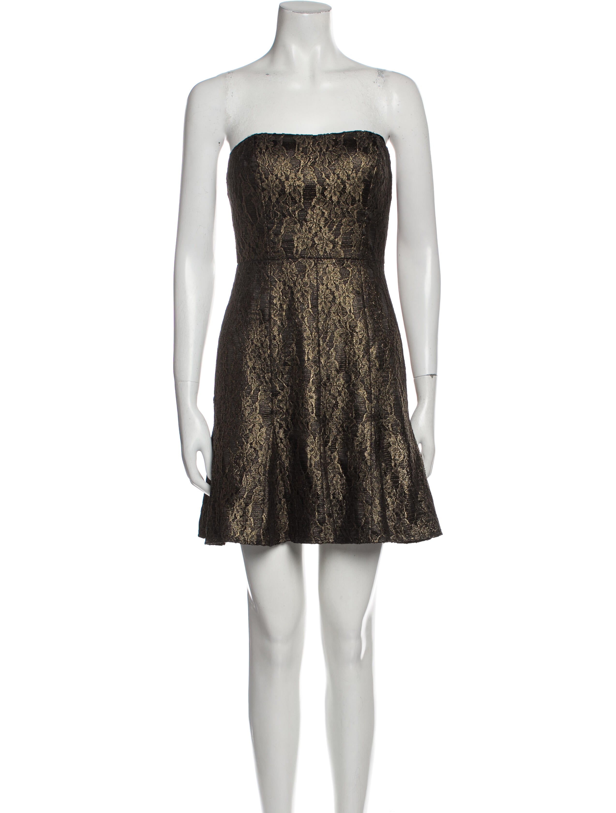 Aidan Mattox Strapless Mini Dress