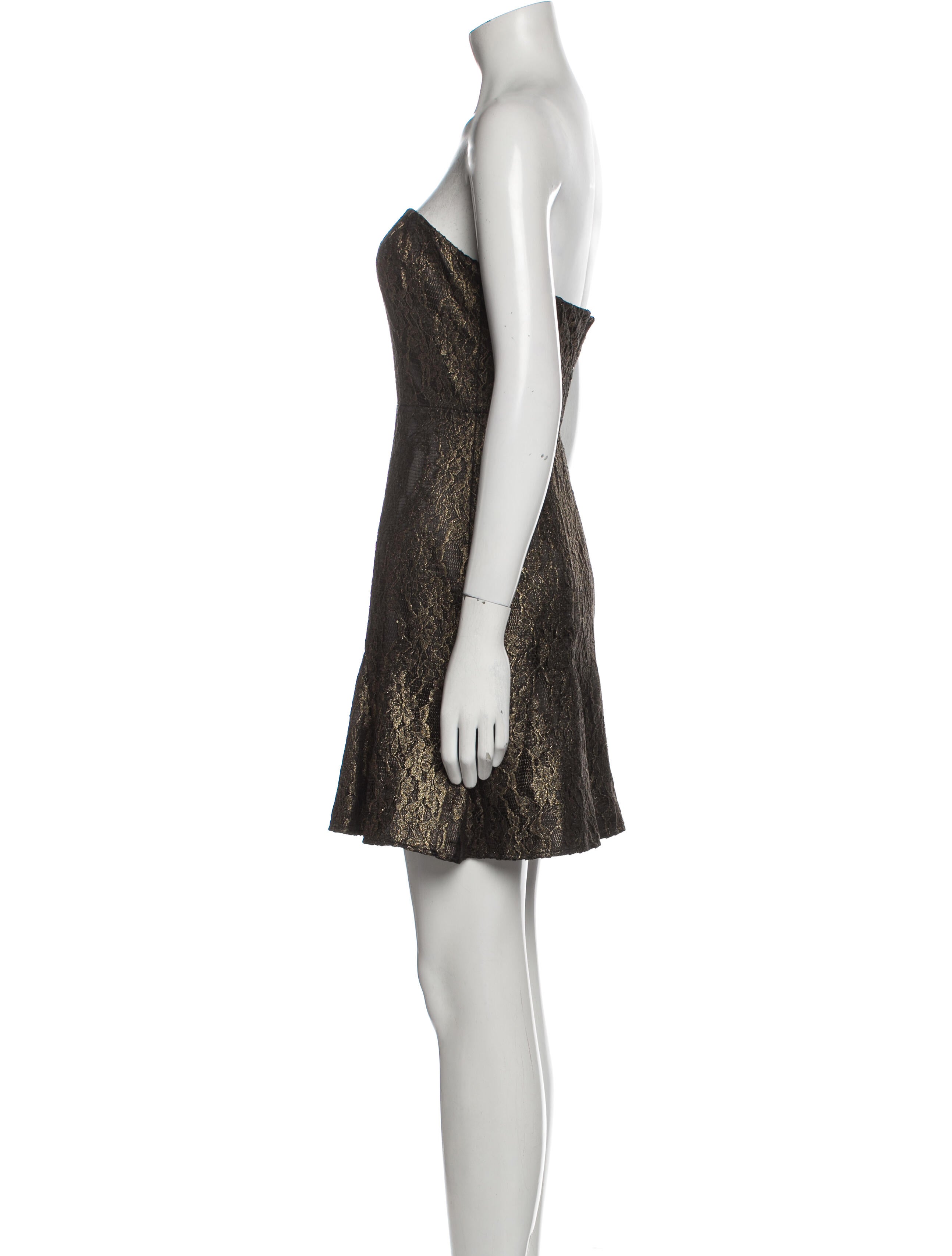 Aidan Mattox Strapless Mini Dress