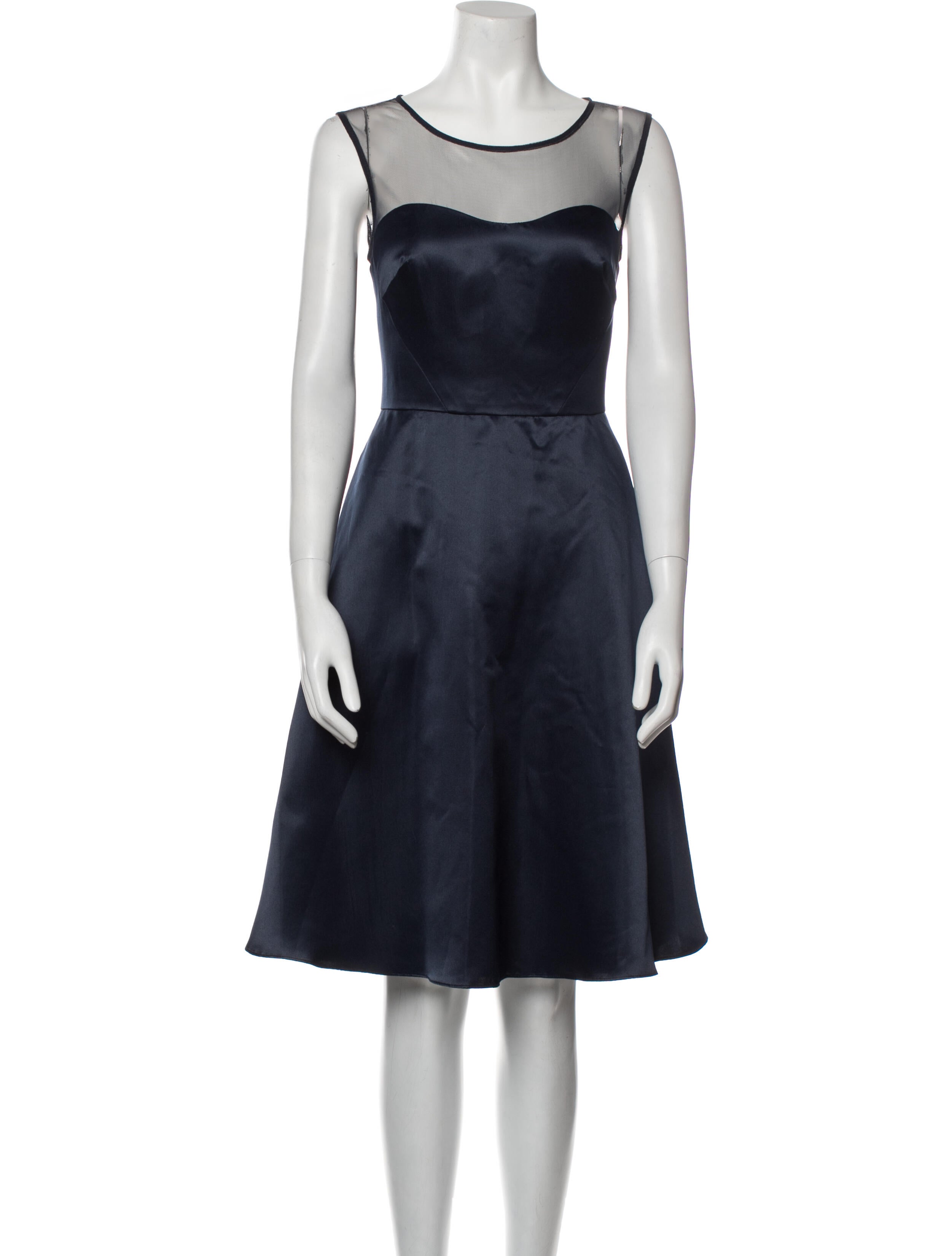 Aidan Mattox Scoop Neck Knee-Length Dress