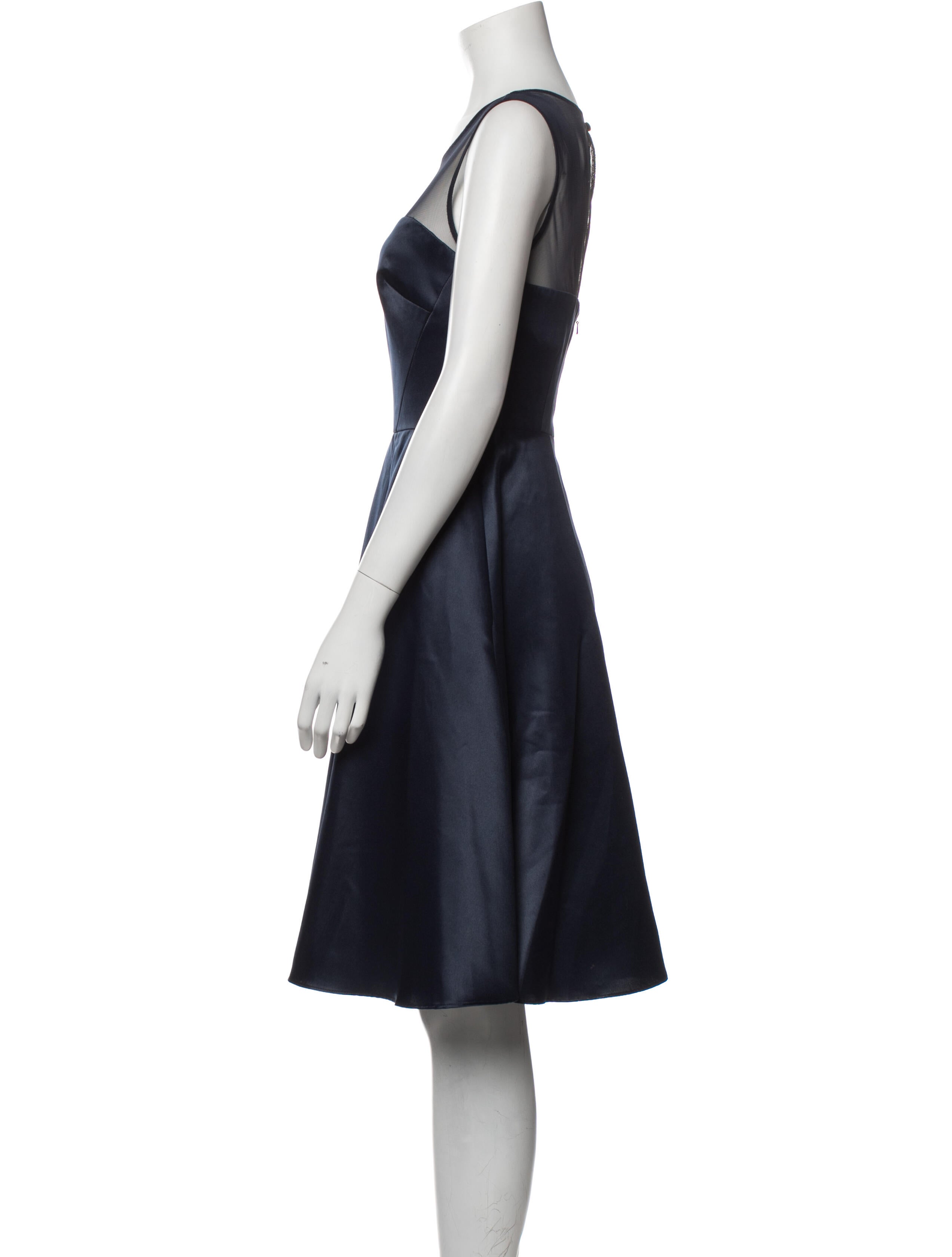 Aidan Mattox Scoop Neck Knee-Length Dress