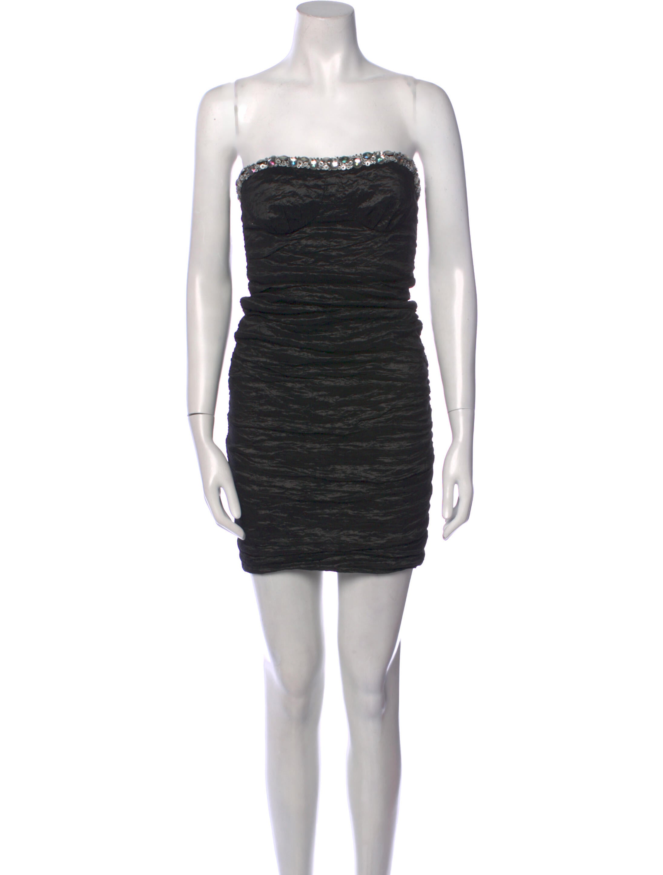 Aidan Mattox Strapless Mini Dress