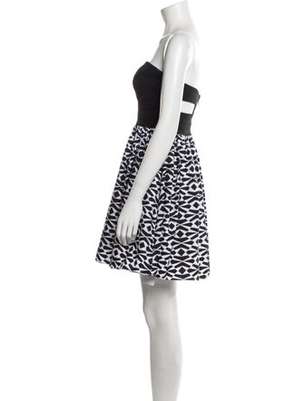 Aidan Mattox Printed Mini Dress