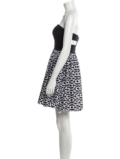 Aidan Mattox Printed Mini Dress