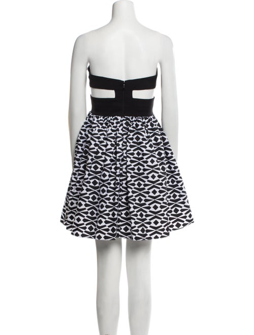 Aidan Mattox Printed Mini Dress