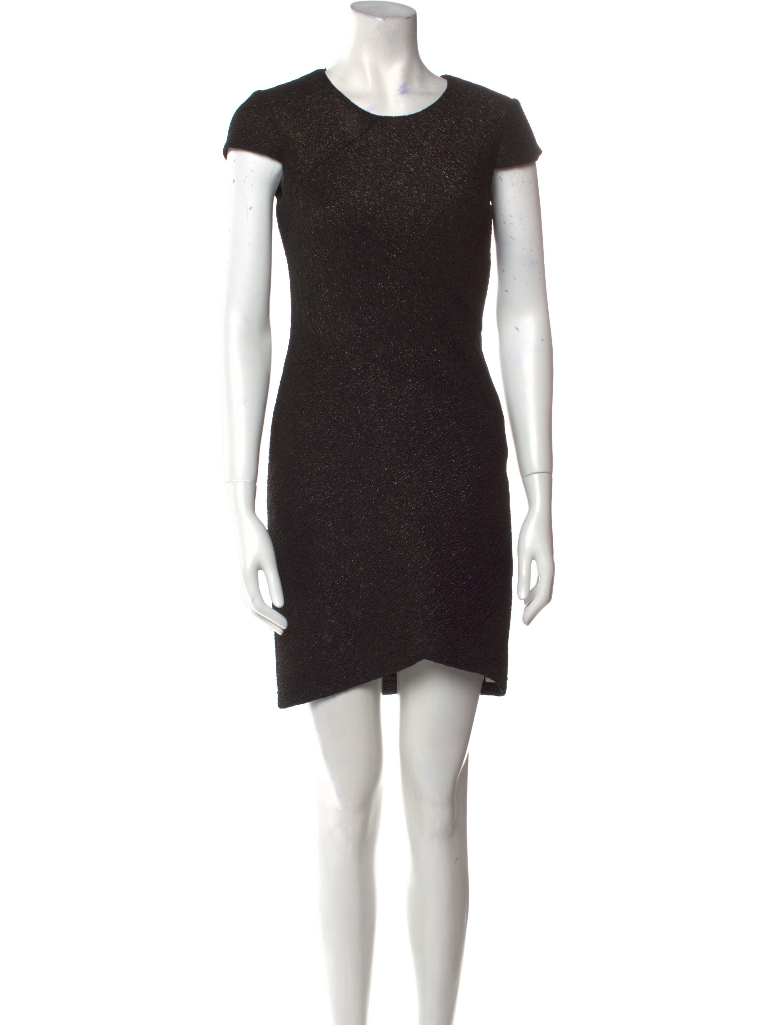 Aidan Mattox Crew Neck Mini Dress