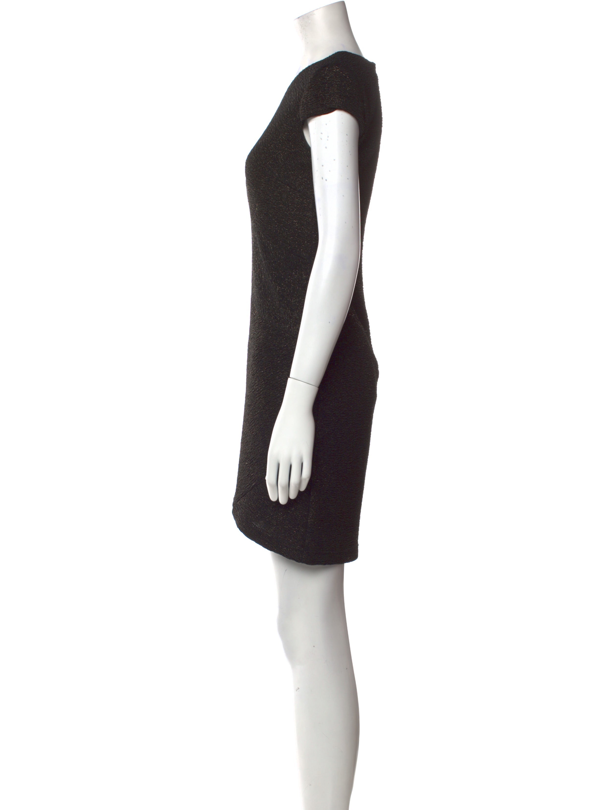 Aidan Mattox Crew Neck Mini Dress