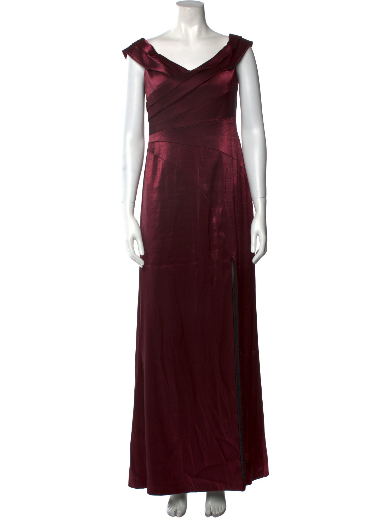 aidan mattox burgundy dress Aidan by Aidan Mattox Short Sleeveless Cocktail Dress main image 1
