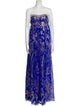 Aidan Mattox Silk Long Dress
