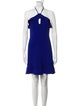 Aidan Mattox Halterneck Mini Dress