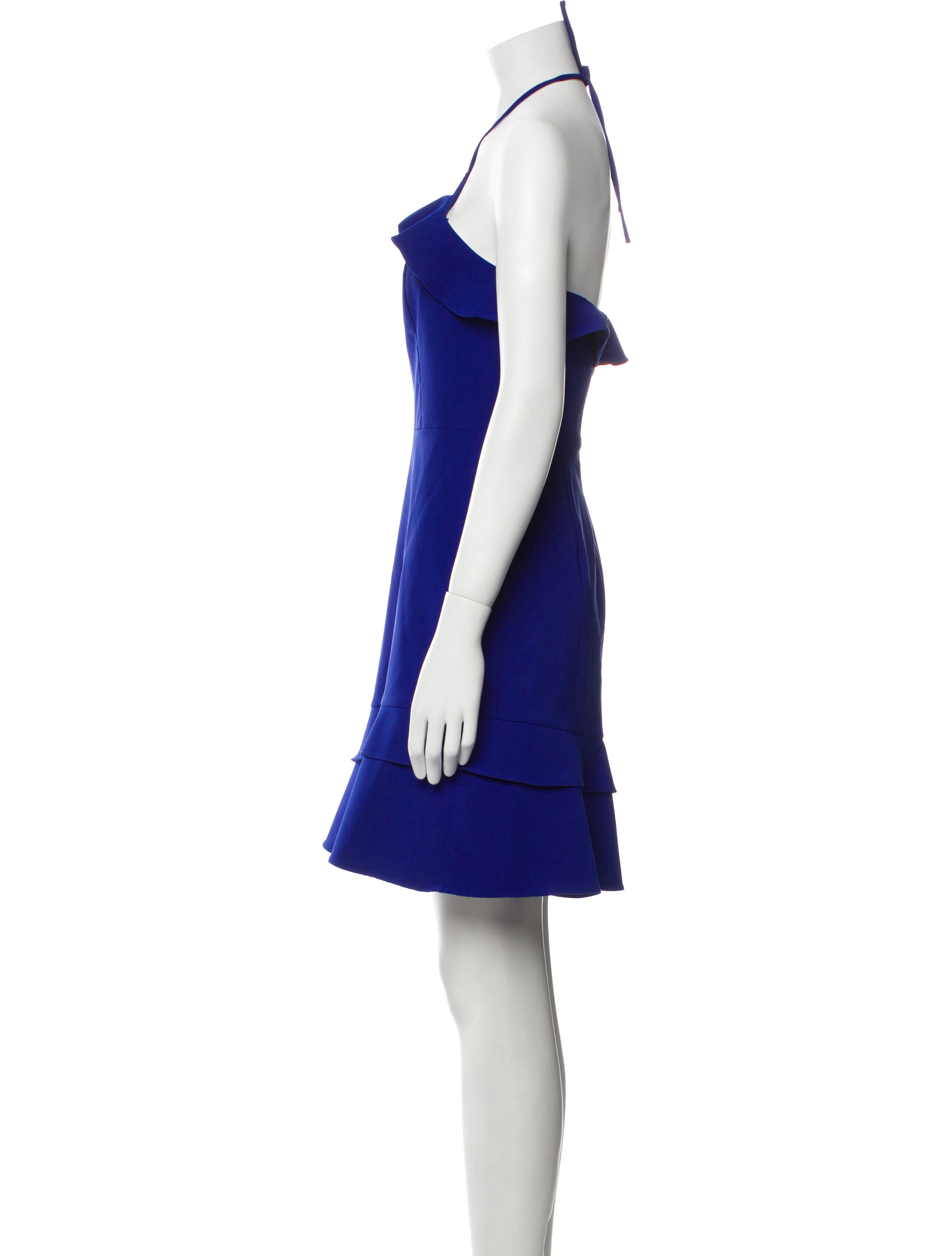 Aidan Mattox Halterneck Mini Dress