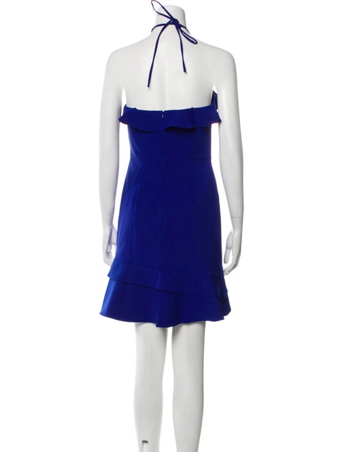 Aidan Mattox Halterneck Mini Dress
