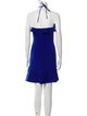 Aidan Mattox Halterneck Mini Dress
