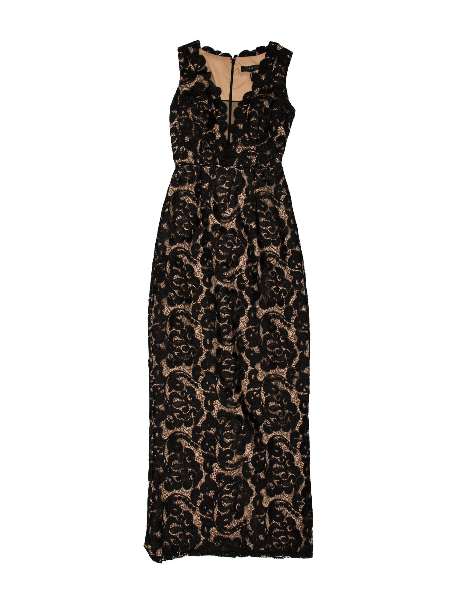 Aidan Mattox Lace Long Dress