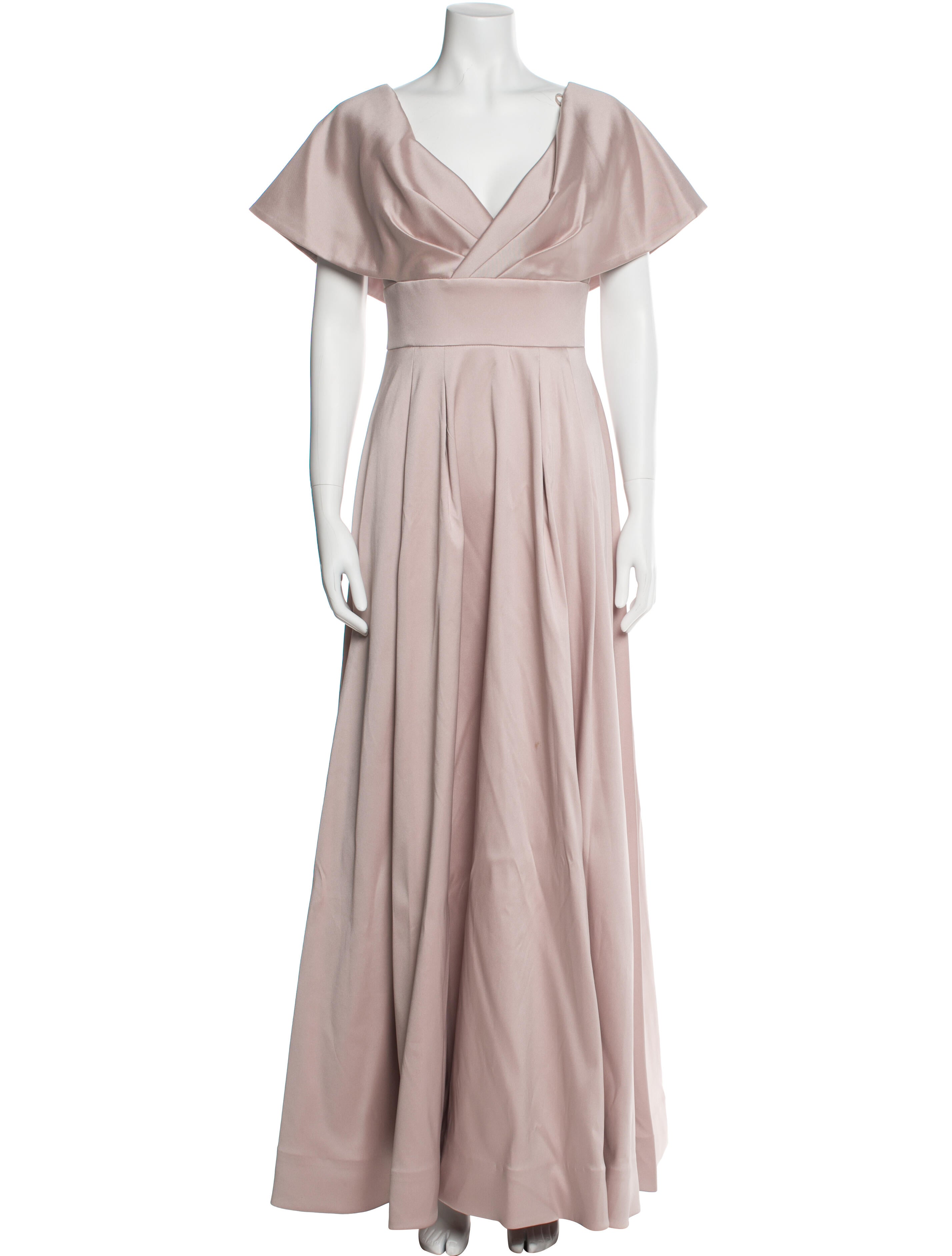 Aidan Mattox V-Neck Long Dress