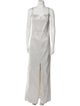 Aidan Mattox Square Neckline Long Dress