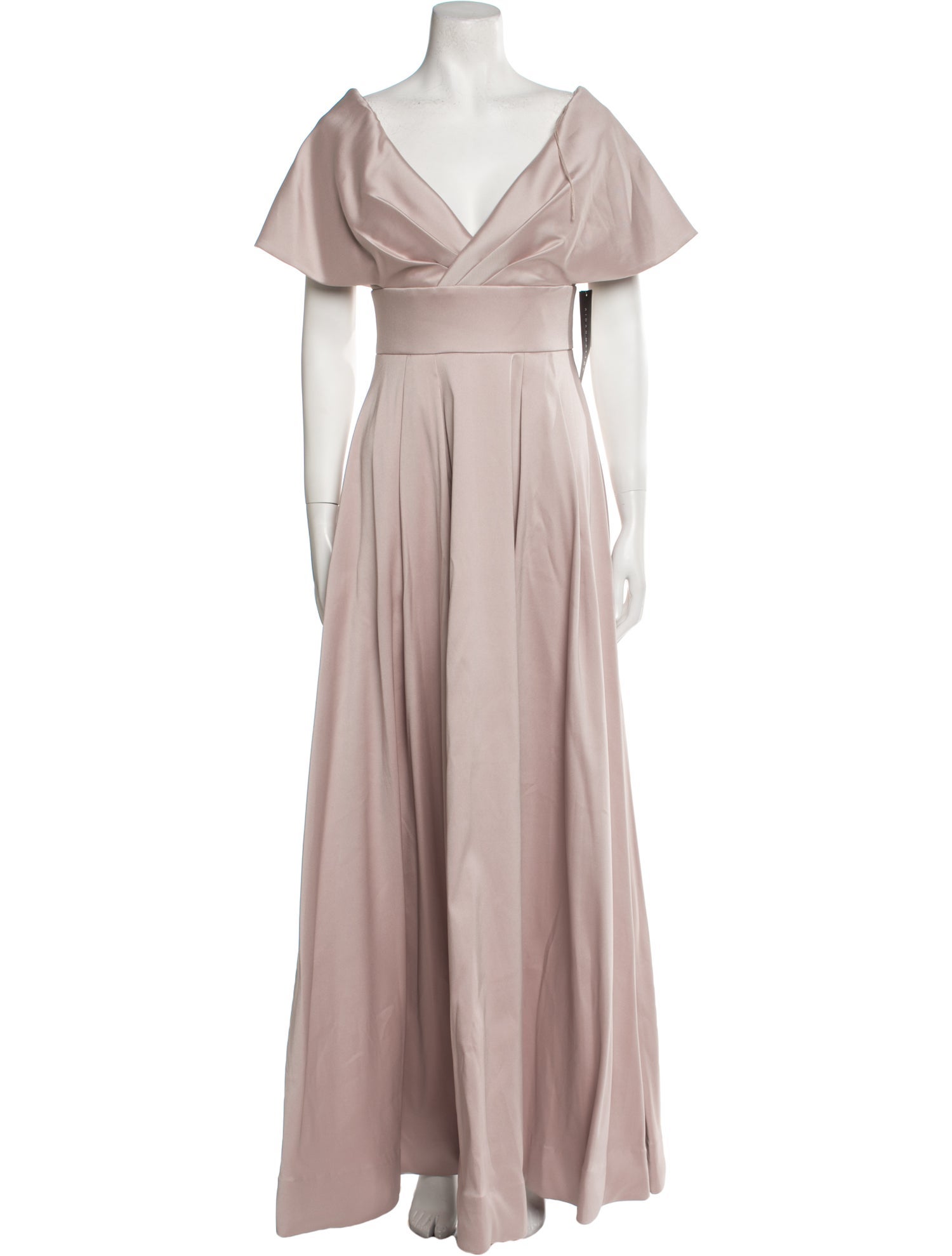 Aidan Mattox V-Neck Long Dress