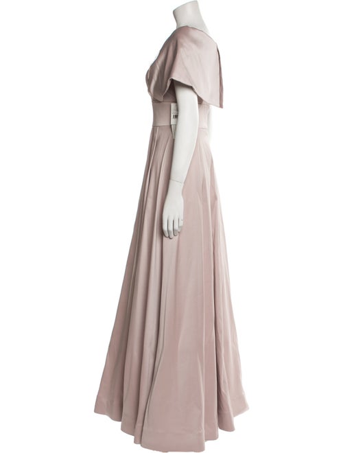 Aidan Mattox V-Neck Long Dress