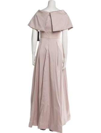 Aidan Mattox V-Neck Long Dress
