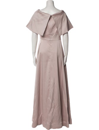 Aidan Mattox V-Neck Long Dress