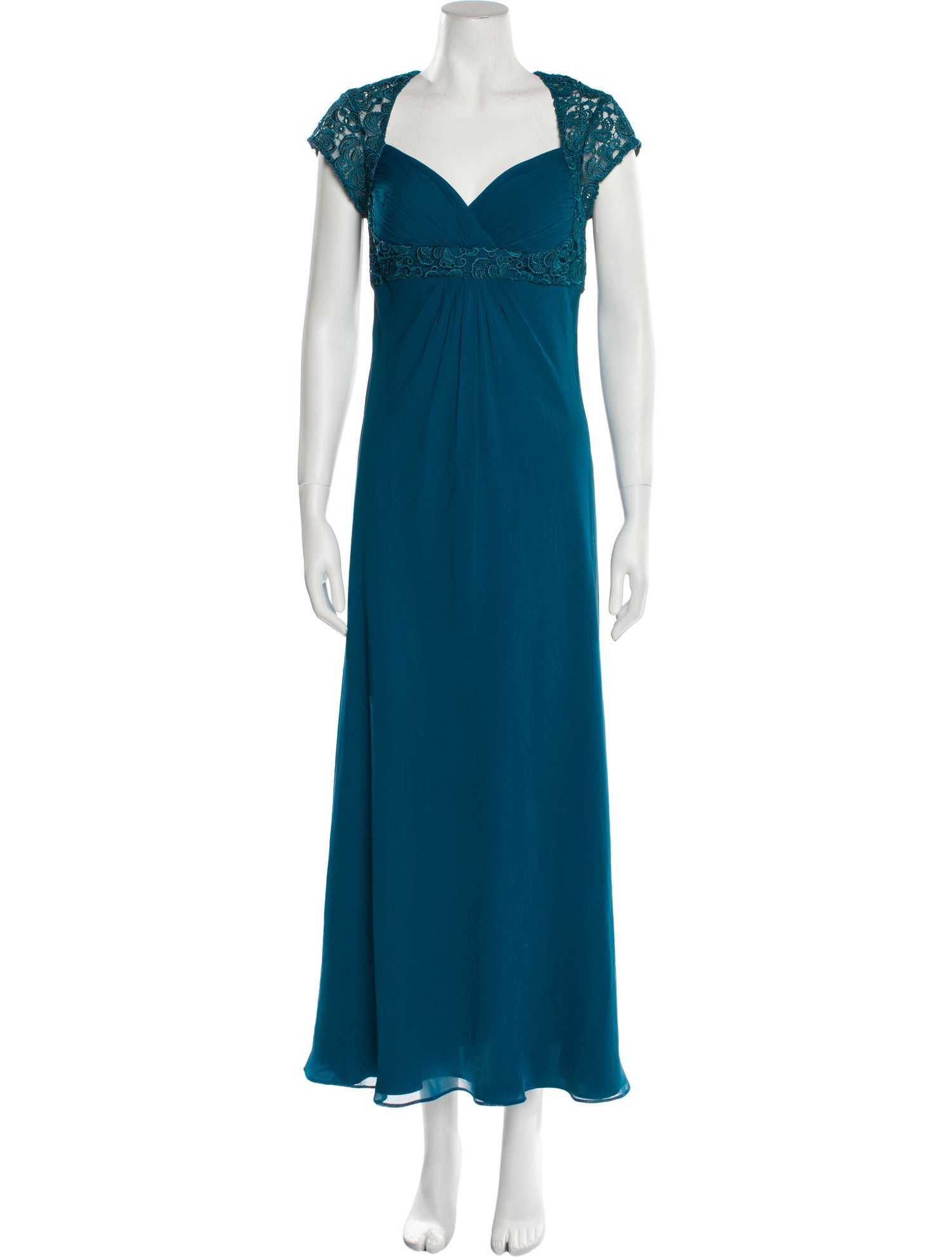 Aidan Mattox Silk Long Dress
