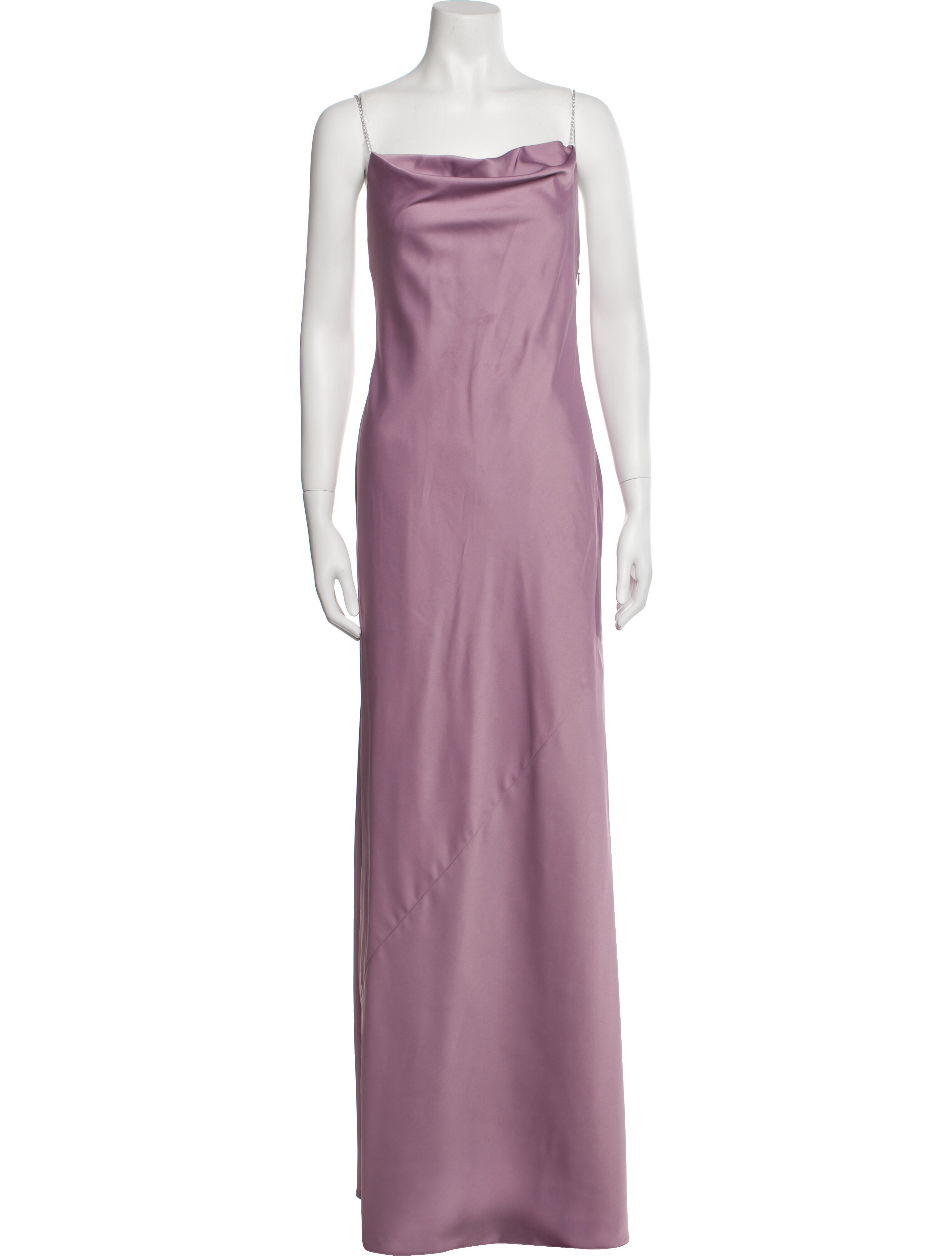 Aidan Mattox Cowl Neck Long Dress